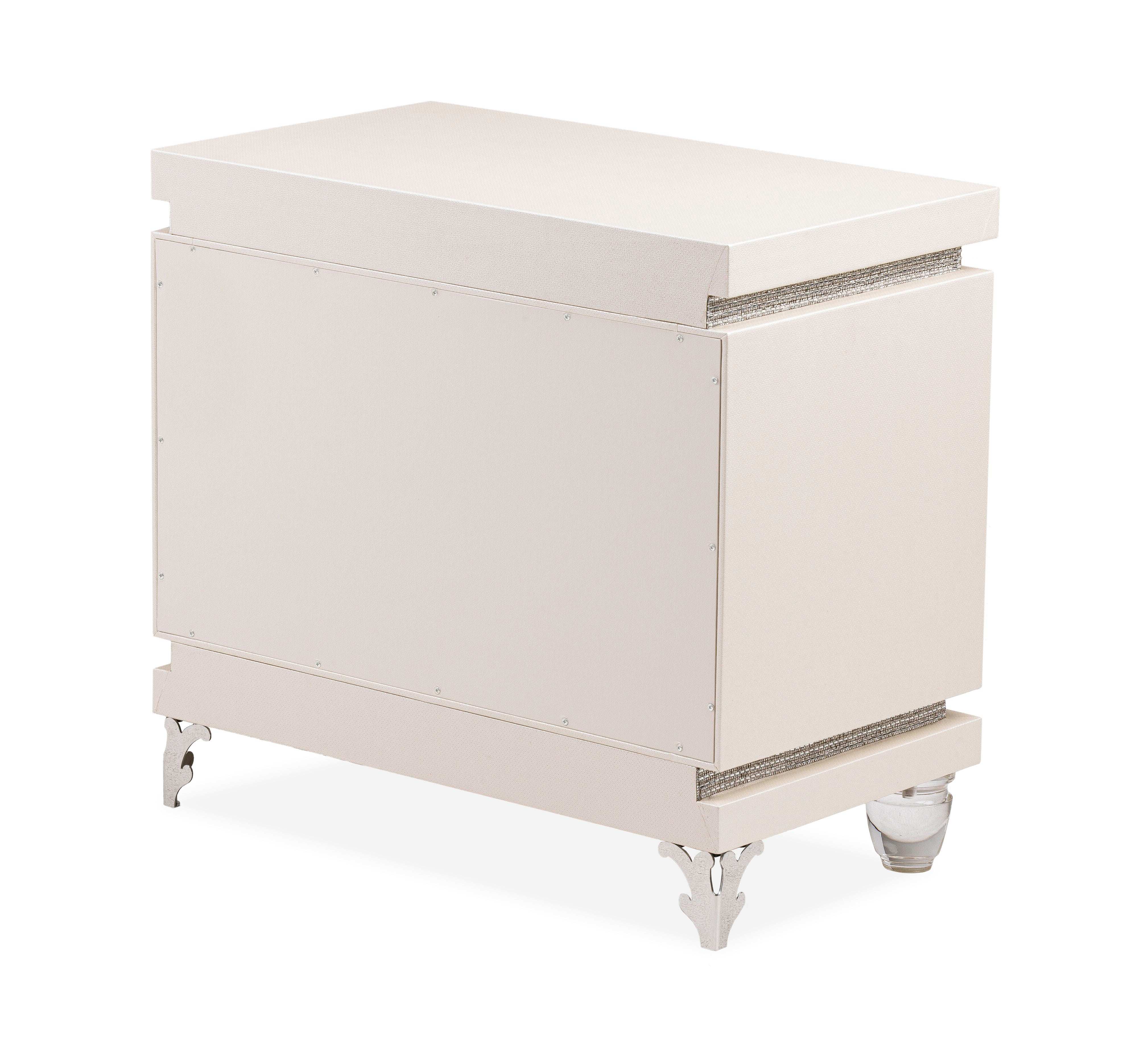 Glimmering Heights - Upholstered Nightstand - Ivory