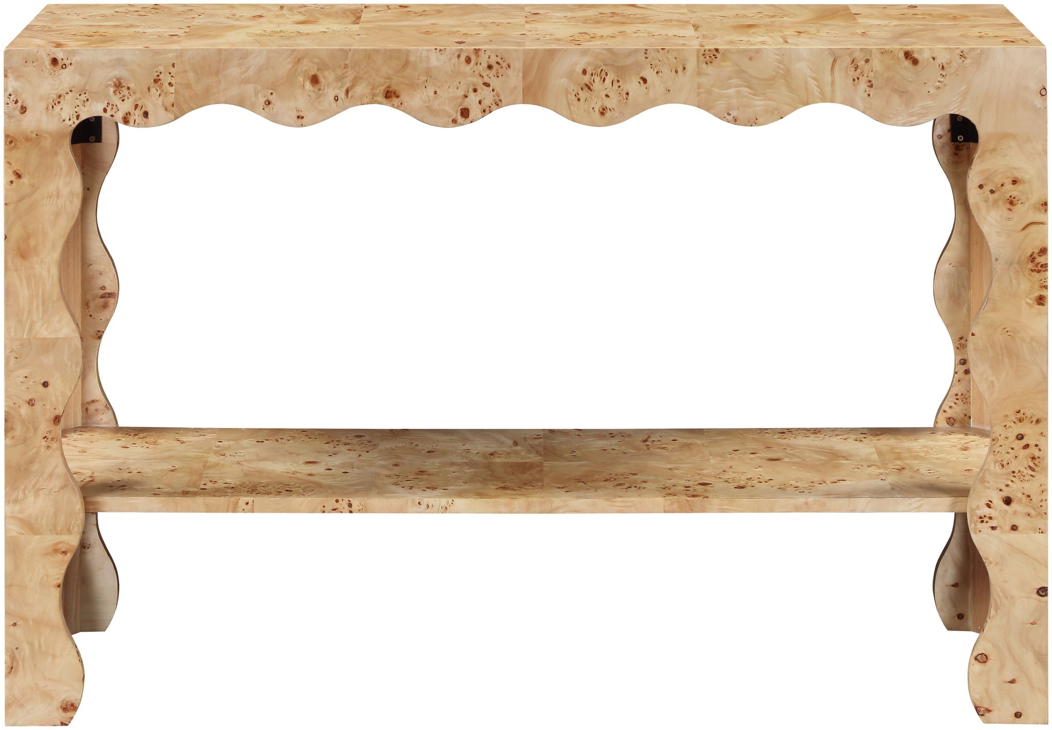 Vassa - Burl Veneer Console Table