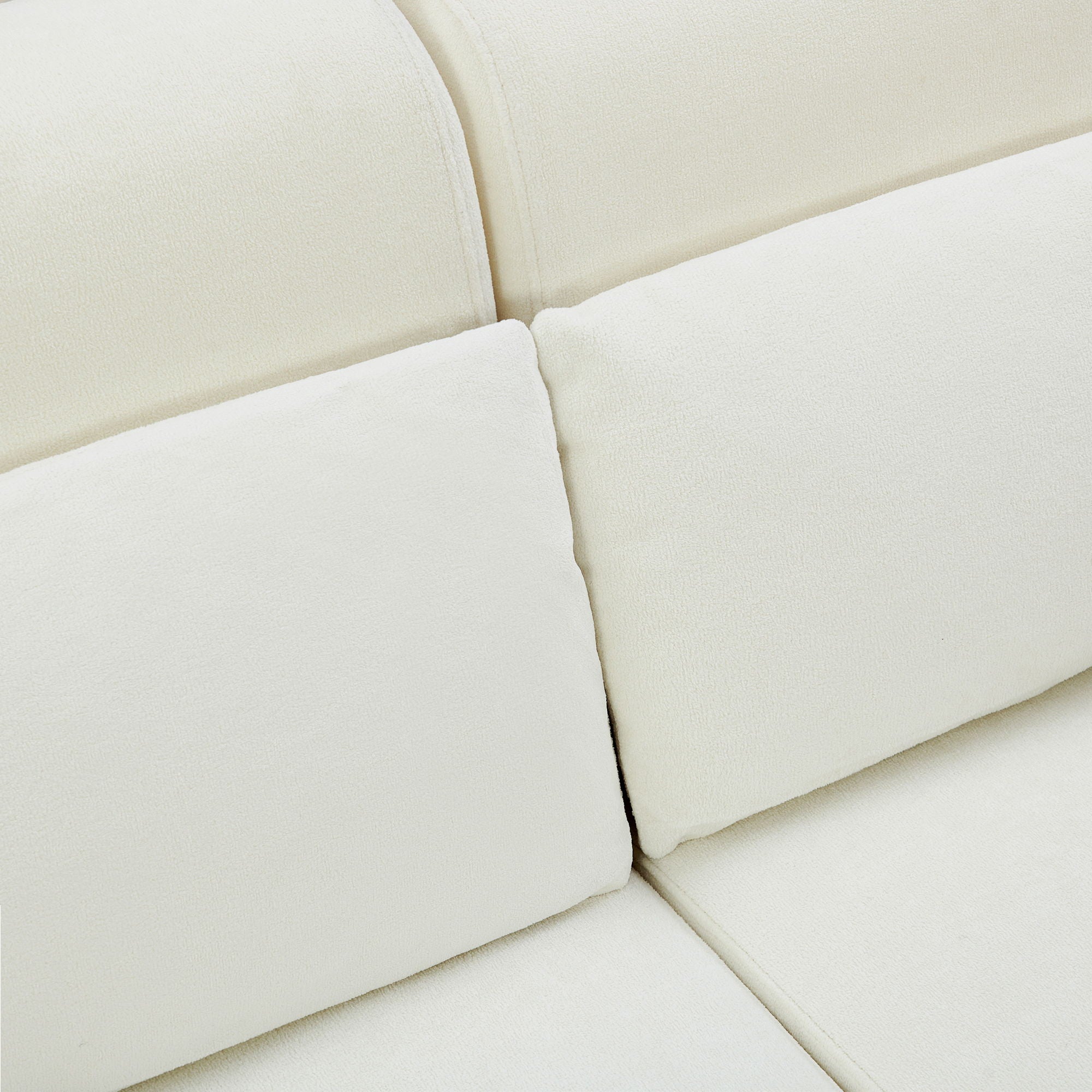 Modern Loveseat Sofa 2 Seater With USB Ports, Cylindrical Armrests