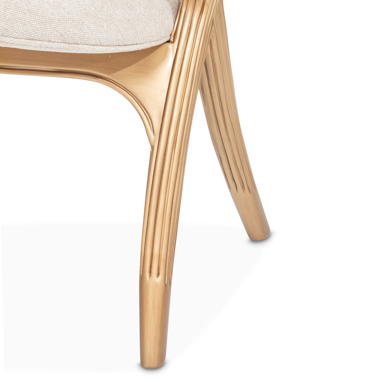 Camellia Field - Vanity Chair - Beige / Gold