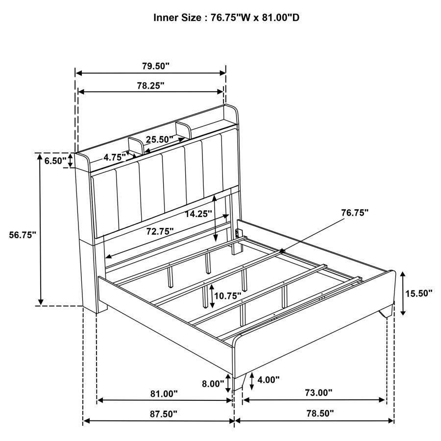 Henderson - Bookcase Panel Bed