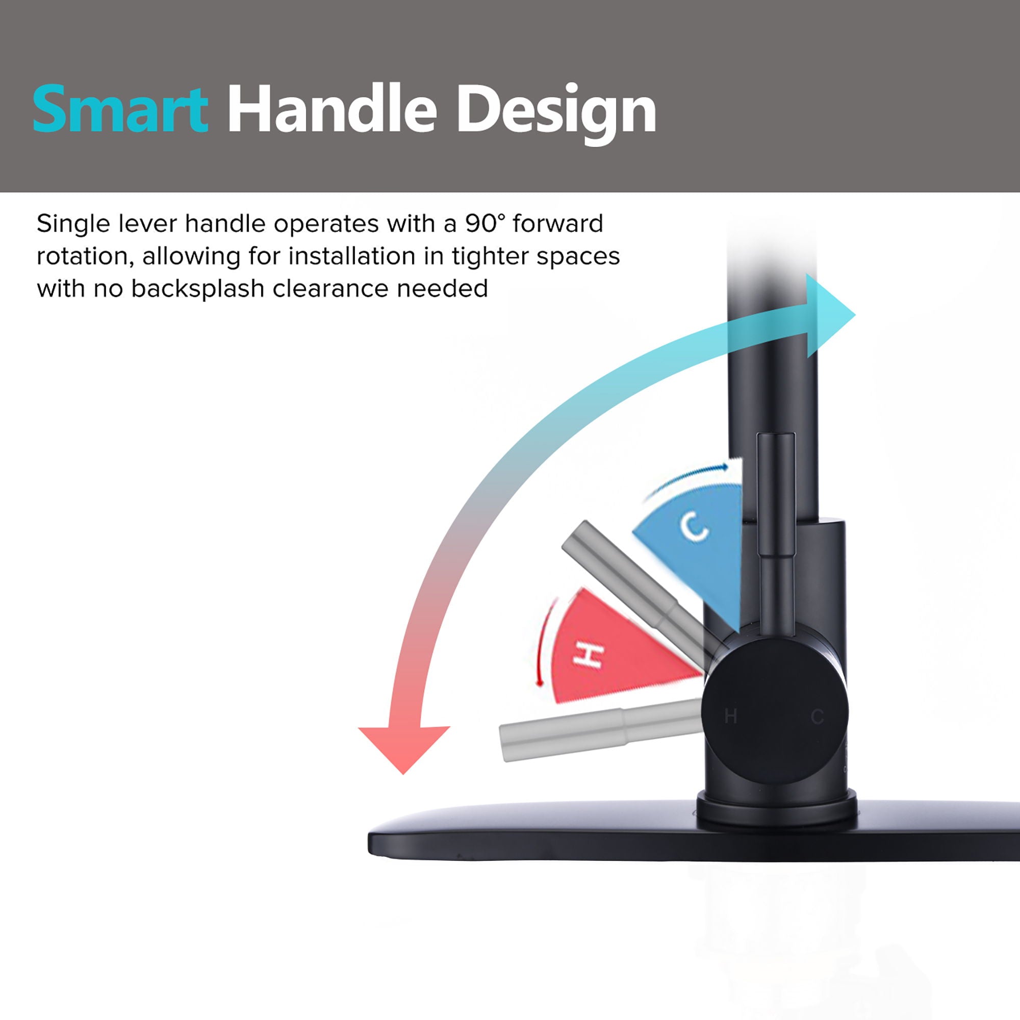 Modern Industrial Style Kitchen Faucet With Pull Down Sprayer Single Handle Stainless Steel - Matte Black