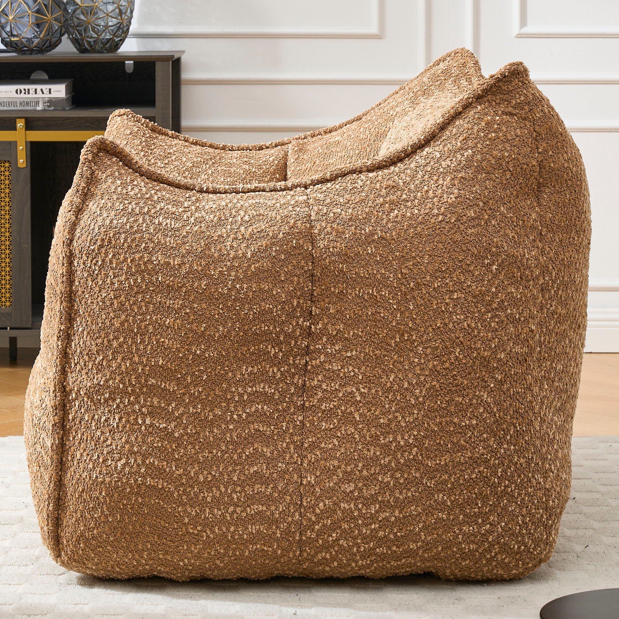 Comfortable Chenille Sofa Chairs With Highly Resilient Foam For Living Rooms And Bedrooms