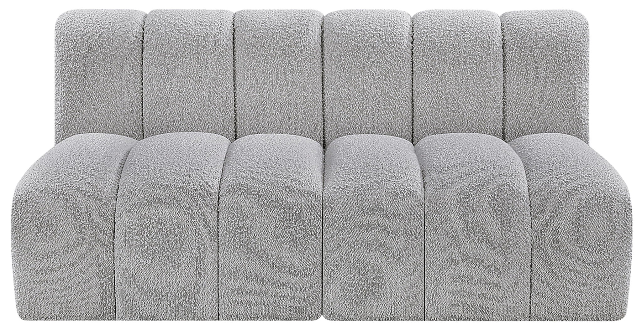 Arc - Boucle Fabric 2 Seats Modular Sofa