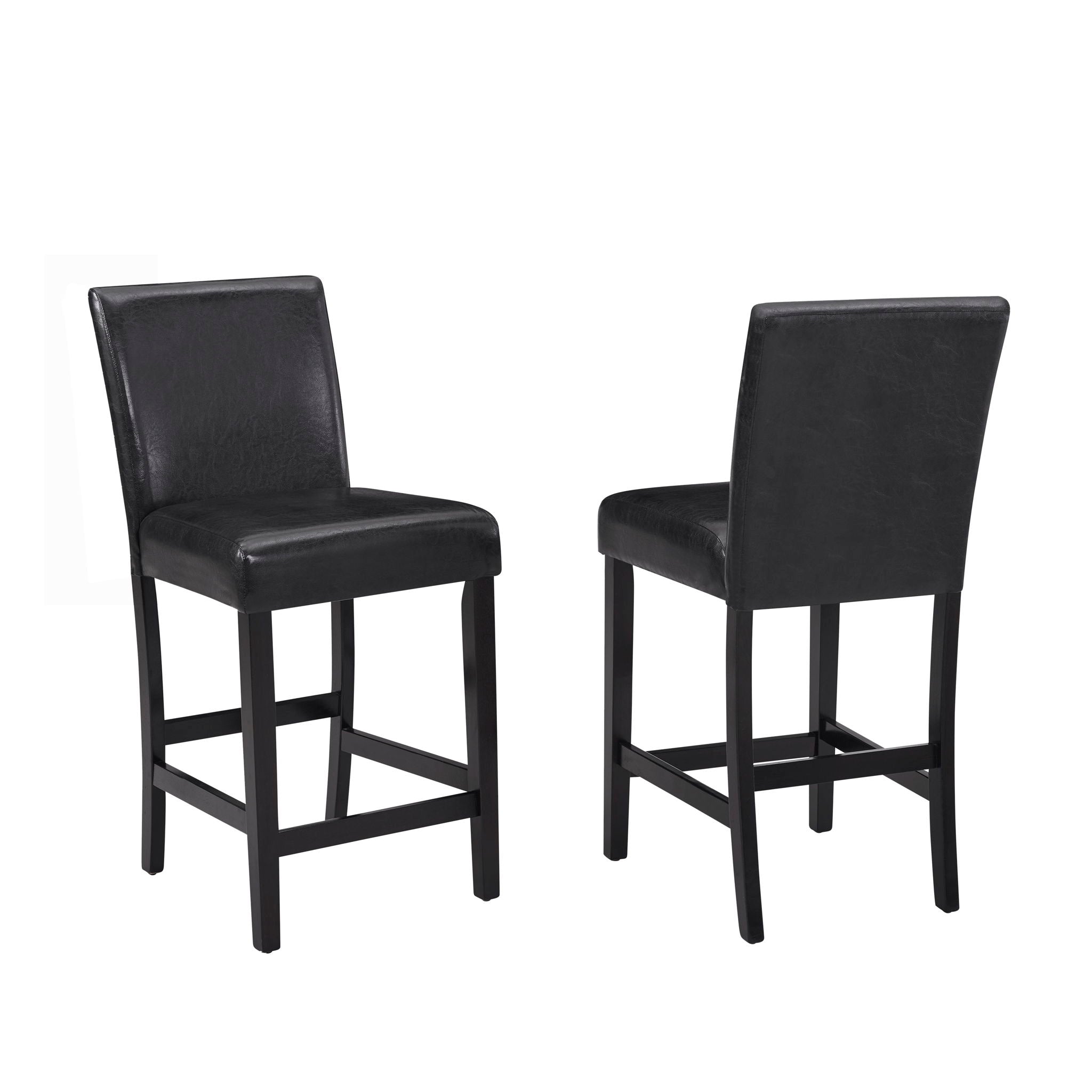 5 Piece Counter Height Dining Set With Table And Upholstered Chairs