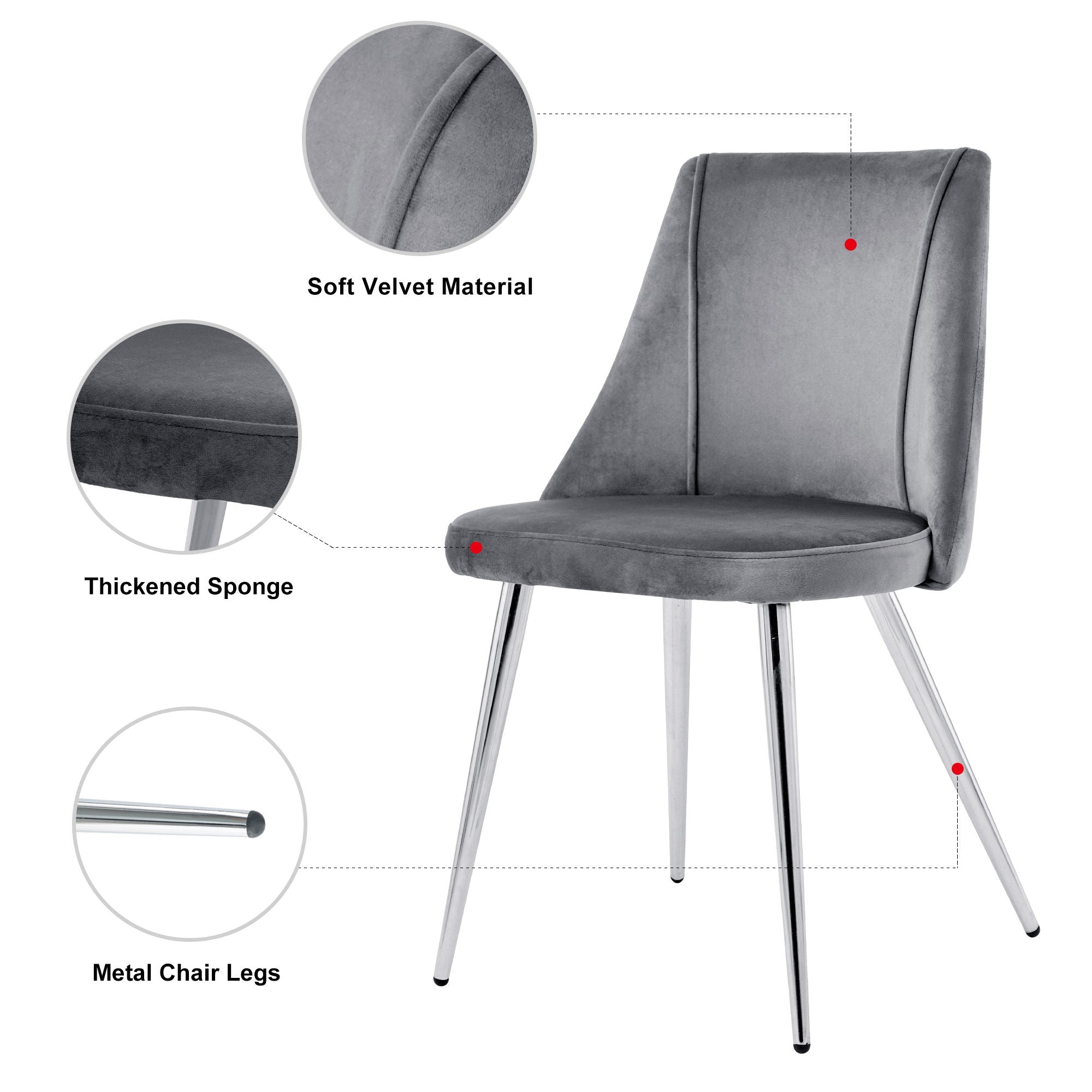 Modern Velvet Dining Chair