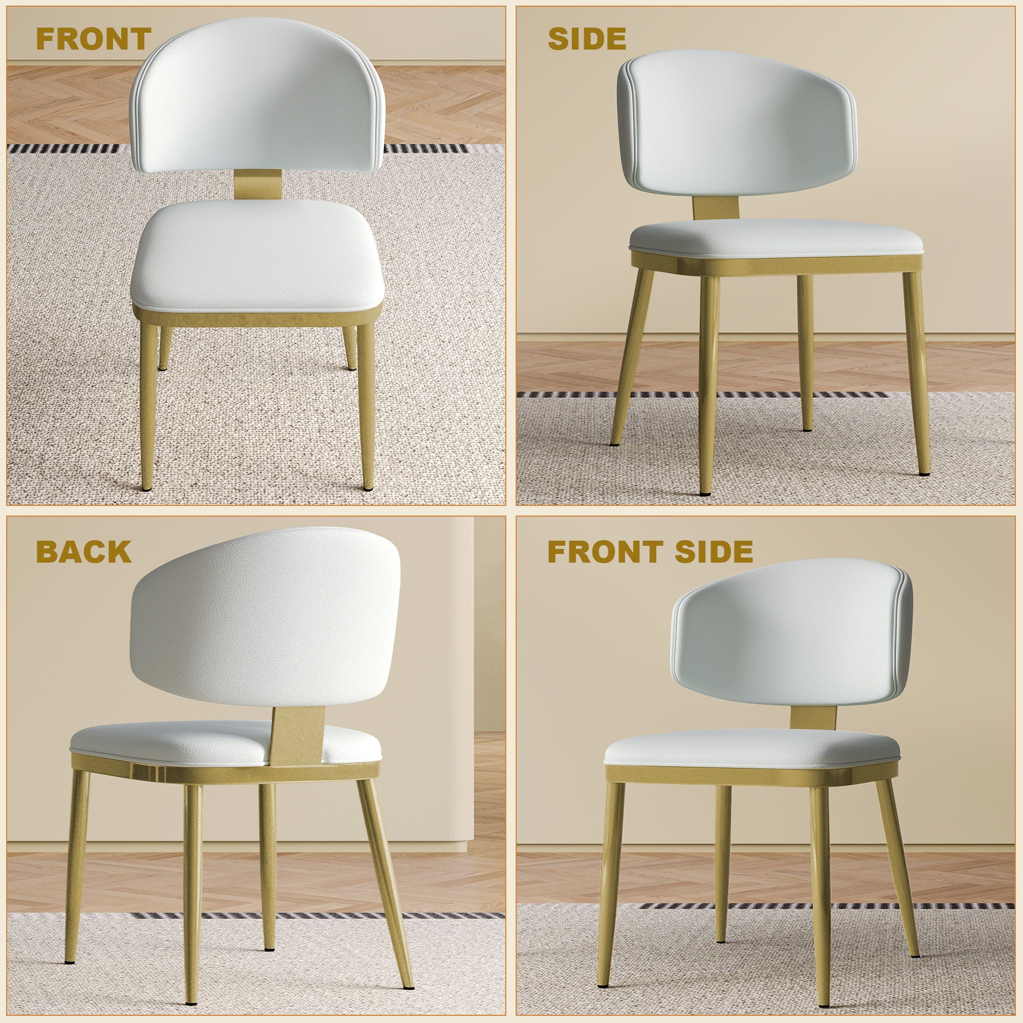 Modern Dining Chairs For Kitchen (Set of 2)