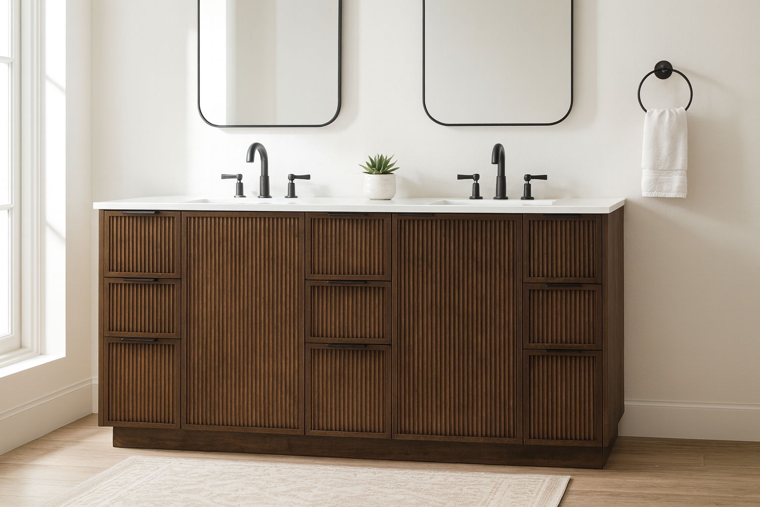 Willard - Engineered Stone And Solid Wood Bathroom Vanity