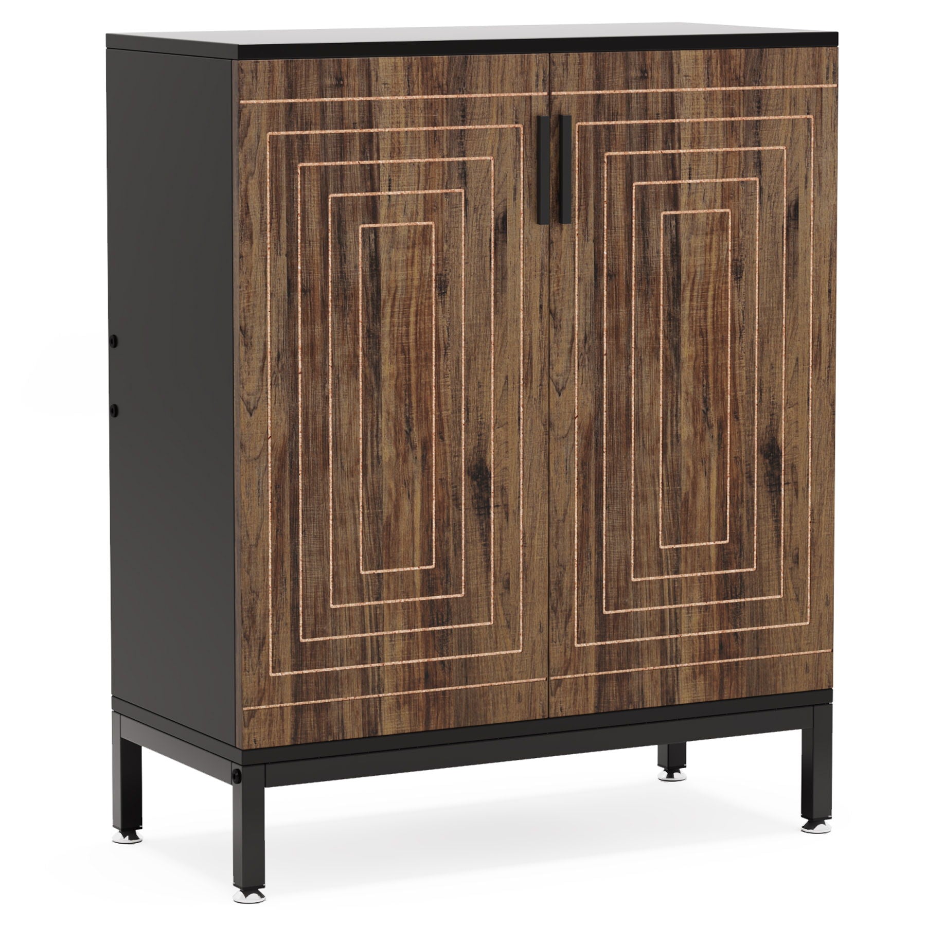 Shoe Cabinet With Doors, 5 Tiers Shoe Storage Organizer