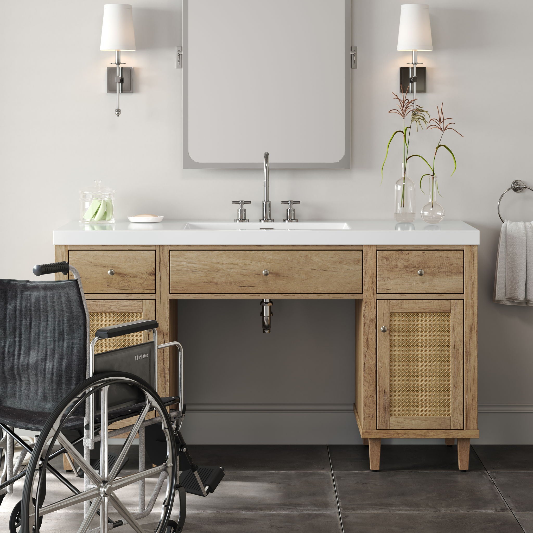 Bathroom Vanity With Sink, Spacious Storage Cabinet