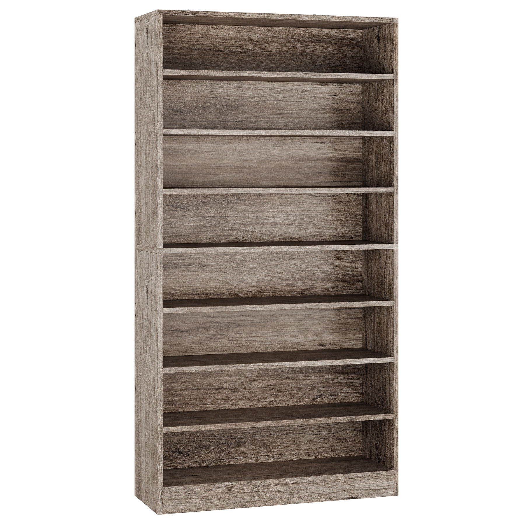 9 Tier Freestanding Shoe Cabinet, With Open Design