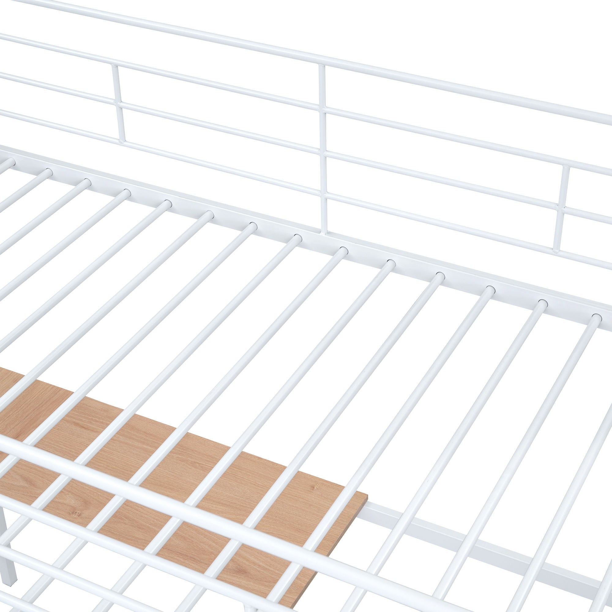 Loft Bed With Desk And Grid, Stylish Frame With Lateral Storage Ladder And Wardrobe
