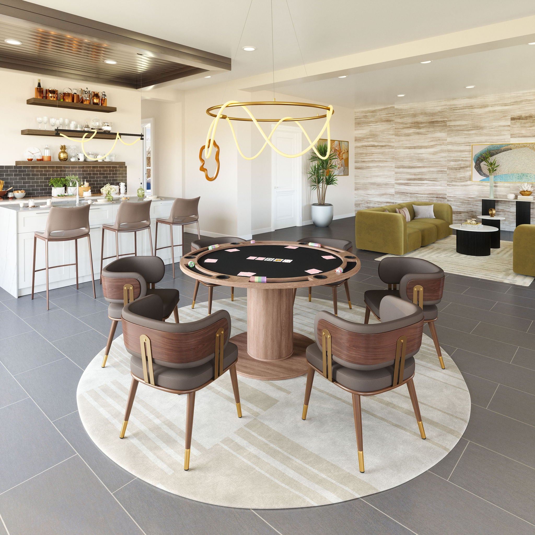 Vault - 2 in 1 Table - Brown