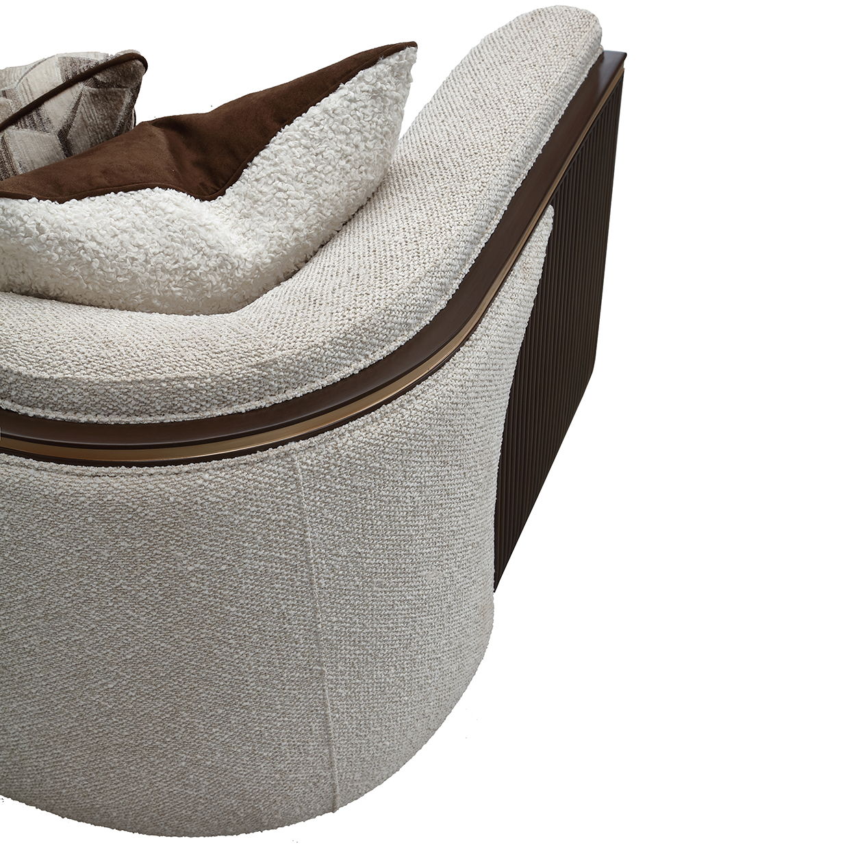 West Kensington - Sofa - Buff / Medium Espresso