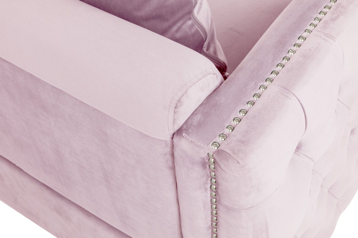 Bayberry - Velvet Sofa With 3 Pillows - Best Buy Furniture