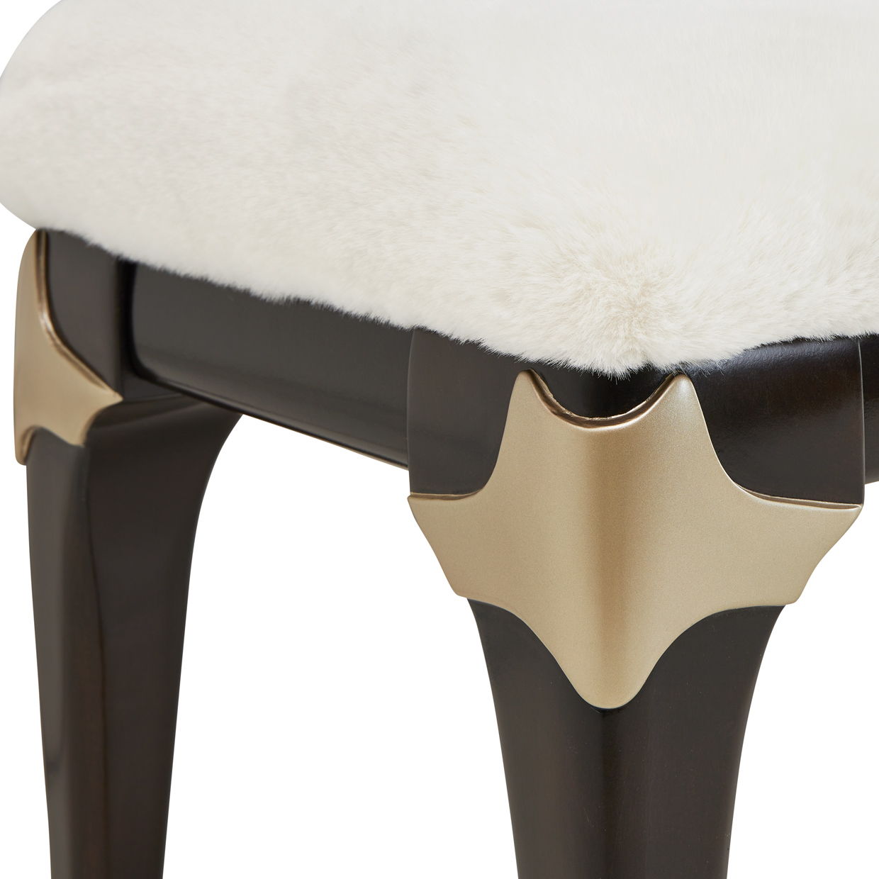 Paris Chic - Bed Bench - Cream / Espresso - Best Buy Furniture