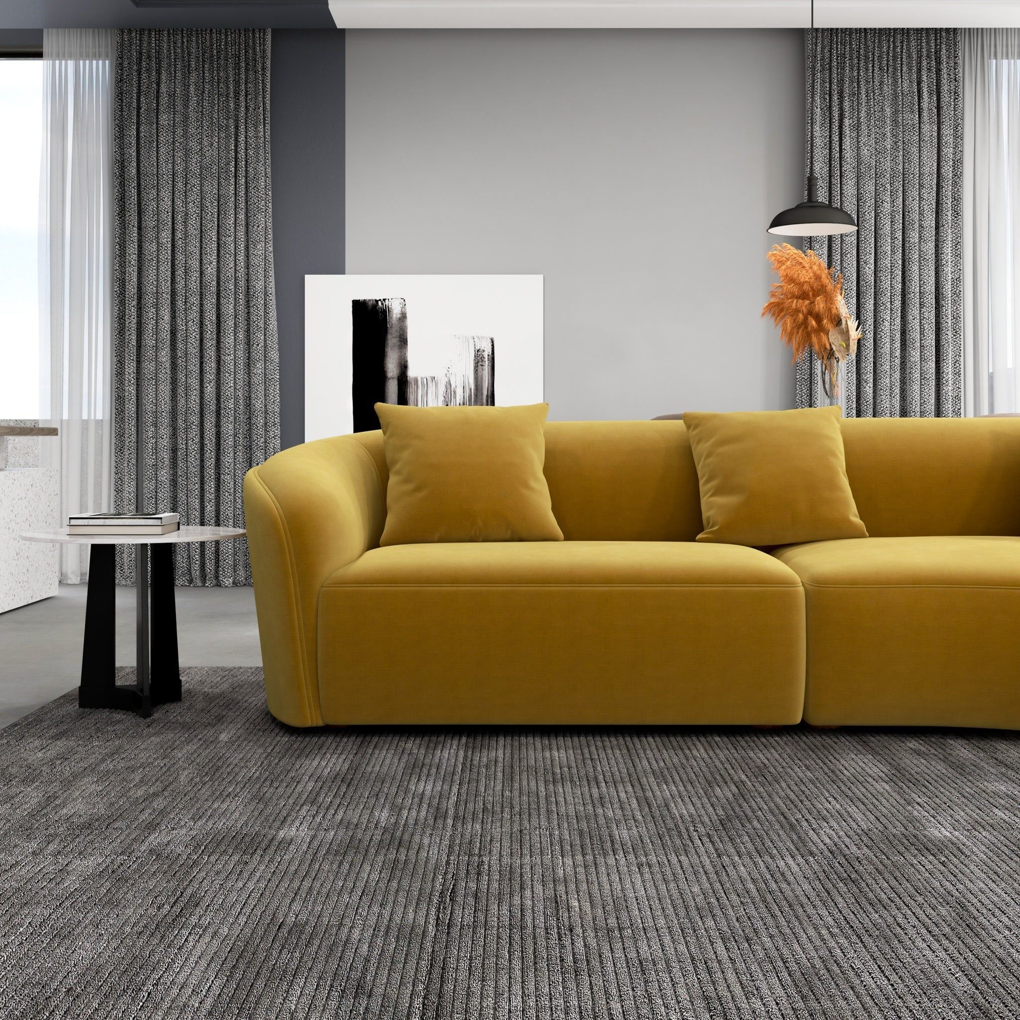 Elijah - Japandi Style Curvy Sectional Sofa