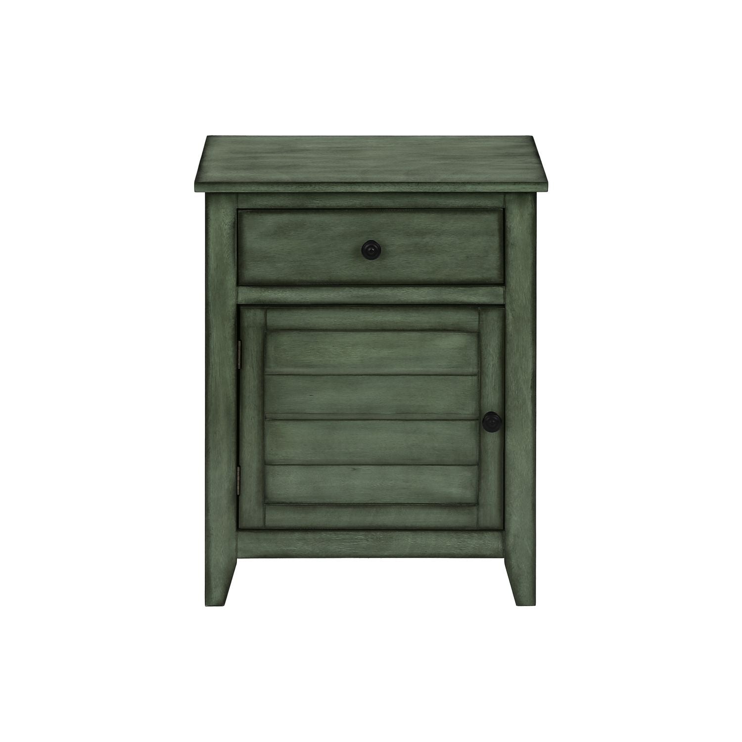 Accent Nightstand, Storage Drawer, Transitional