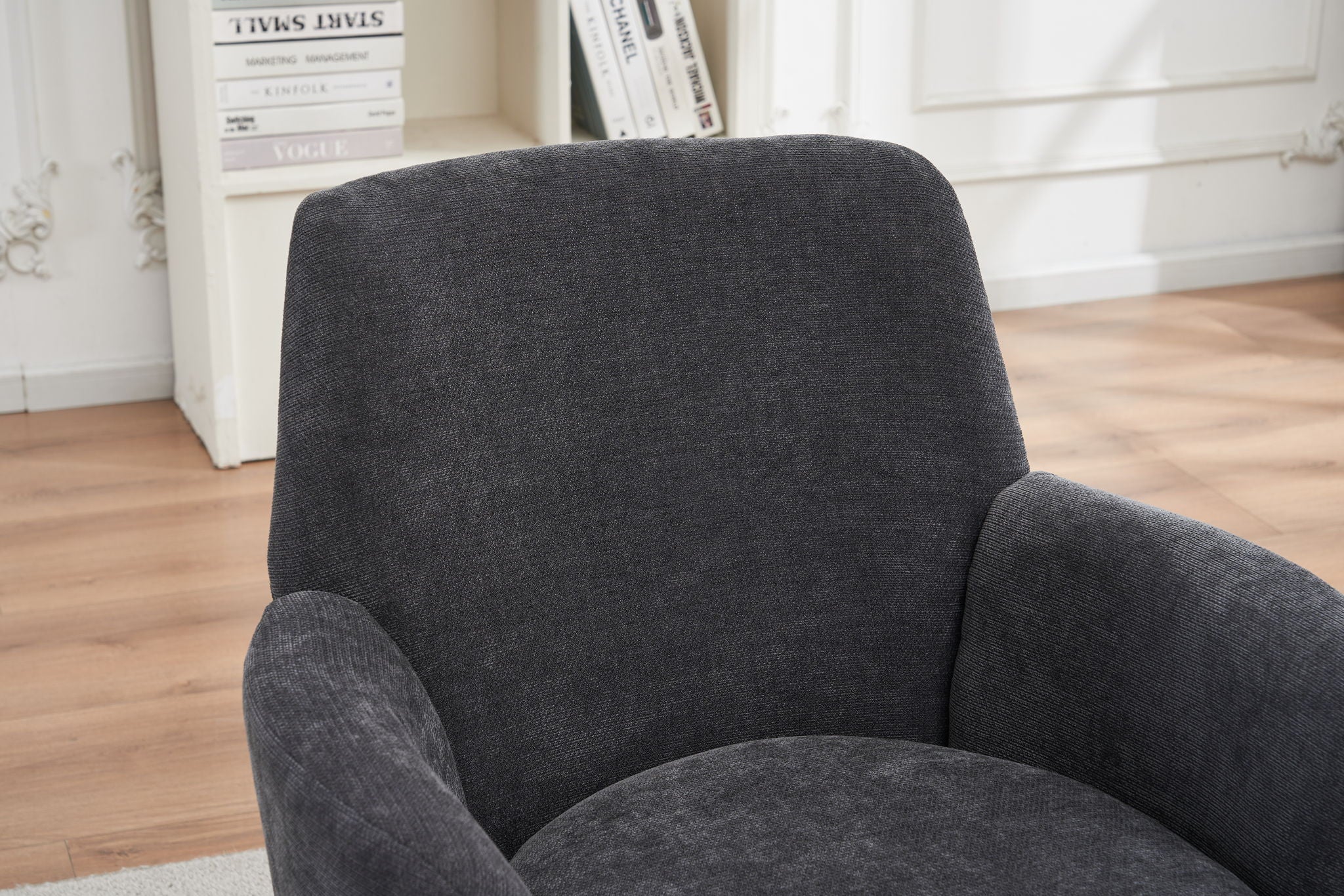 Swivel Accent Chairs Armchair With Stainless Steel Base