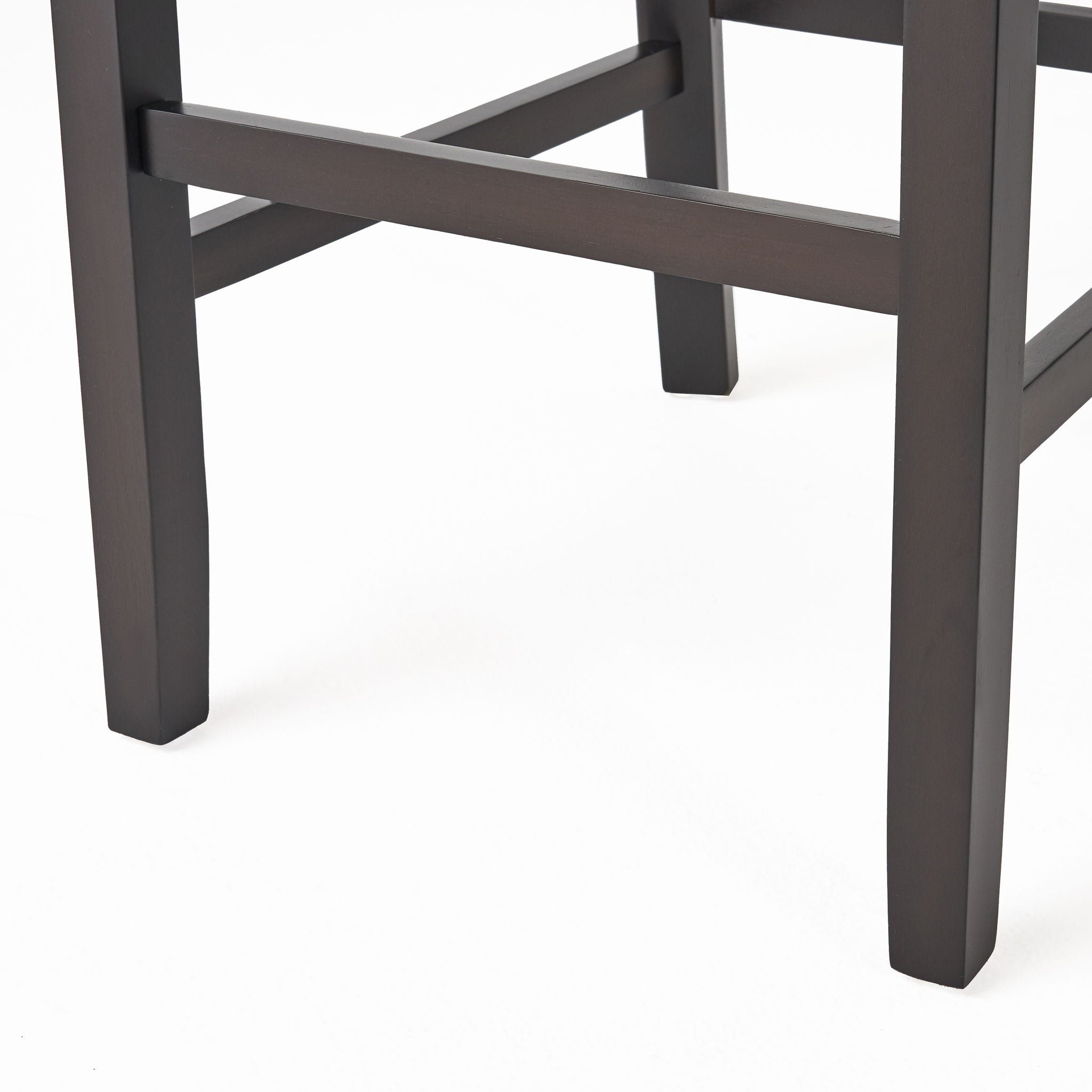 Barstools With Rivet Decoration (Set of 2), Wood Frame, Bar Chairs For Kitchen Island - Beige