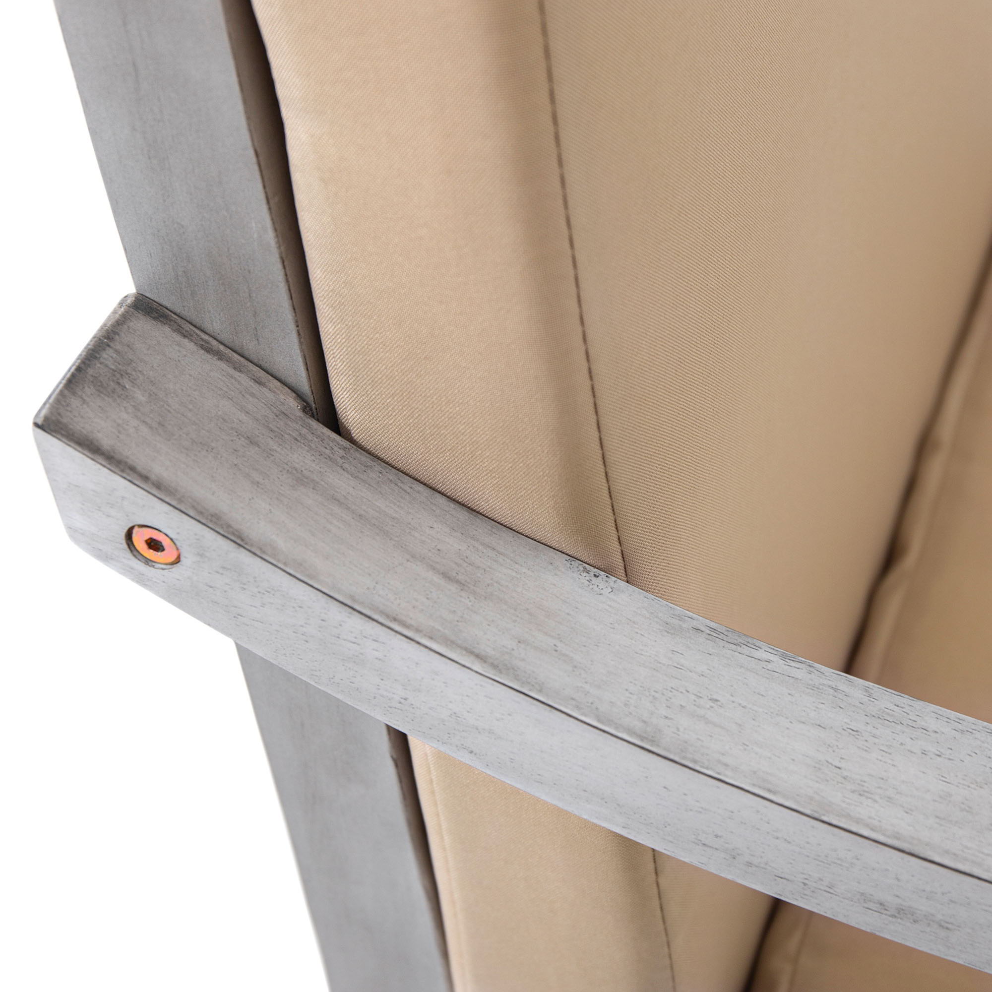 6 Person Outdoor Dining Set With Umbrella Hole And Removable Cushions For Patio - Gray