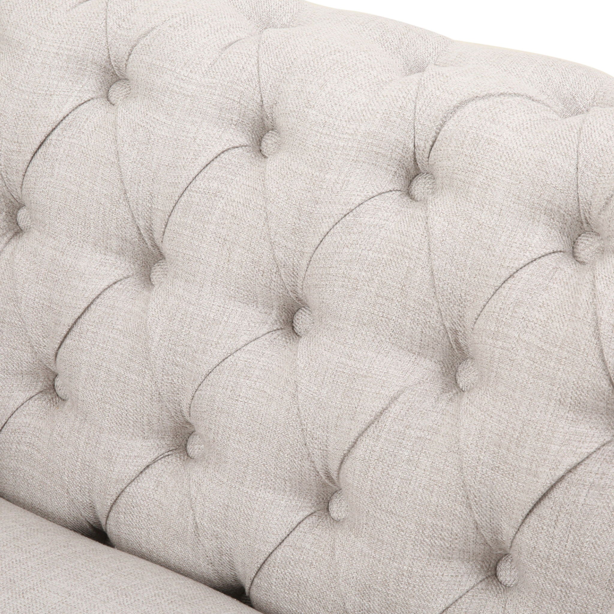 Nexuson - Upholstered Chesterfield Chair With Deep Tufted And Nailhead Trim