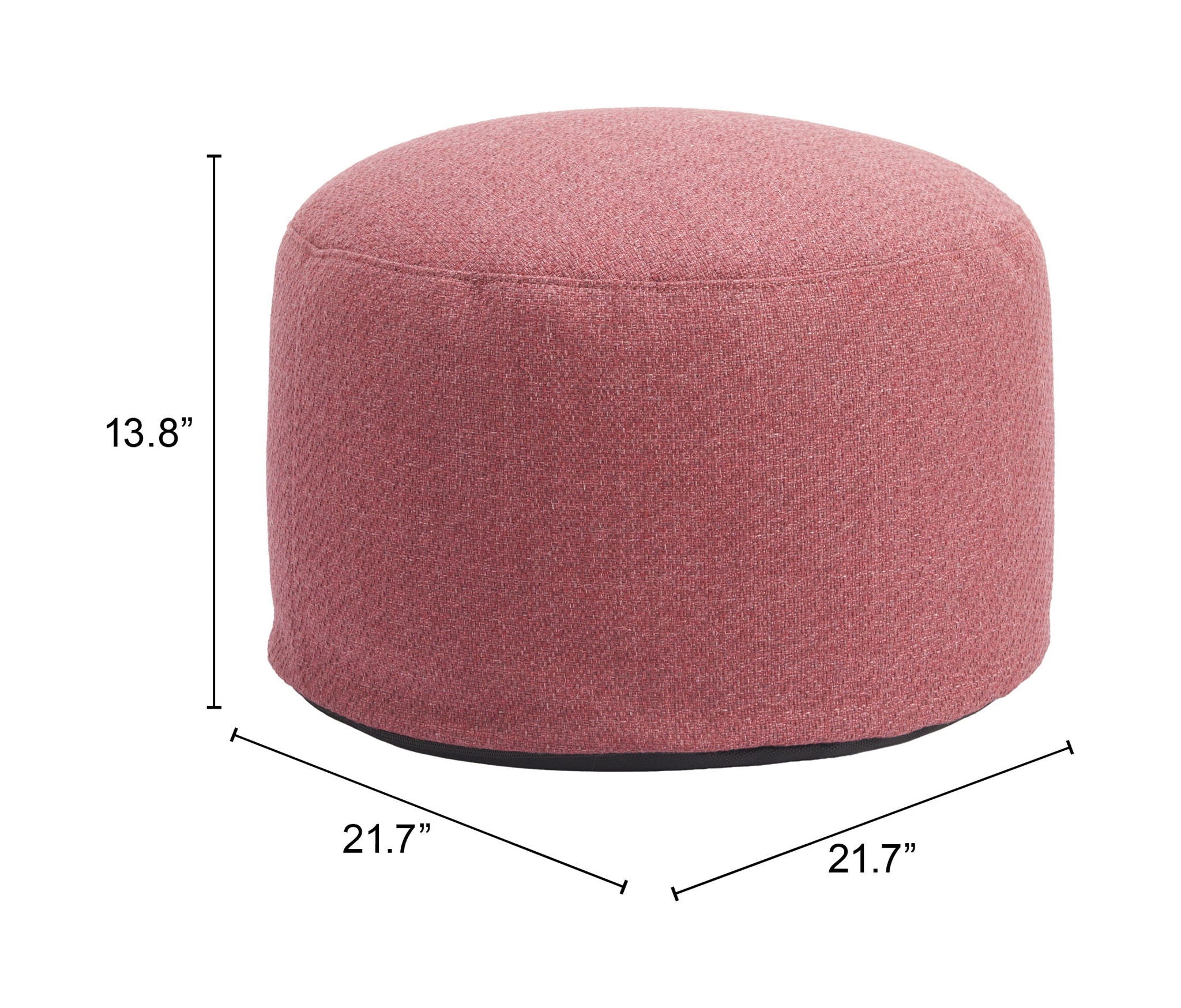 Aruz - Outdoor Ottoman - Red