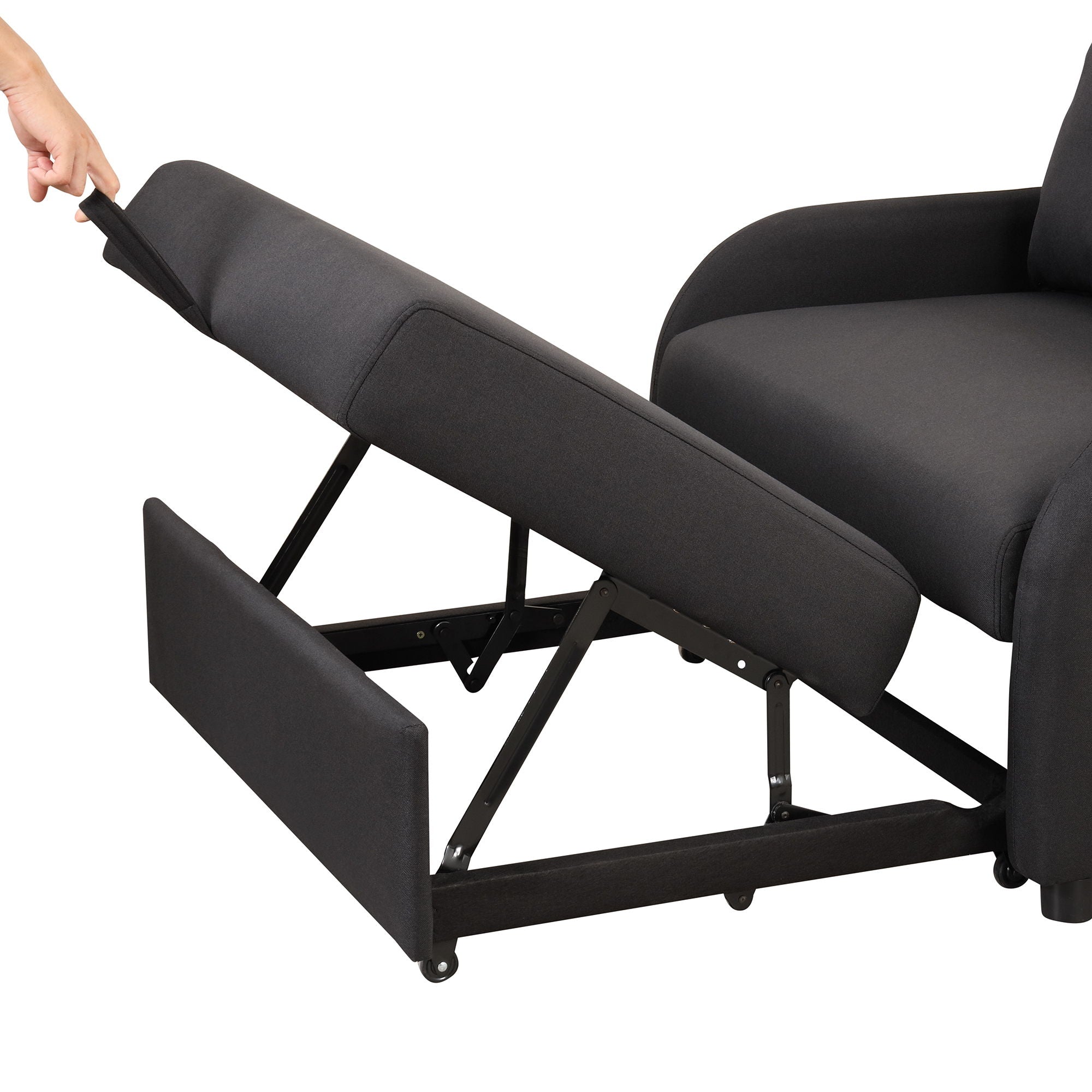 Versatile Pull Out Sofa Sleeper 3 In 1 With Wing Table & USB Charge, Compact Design