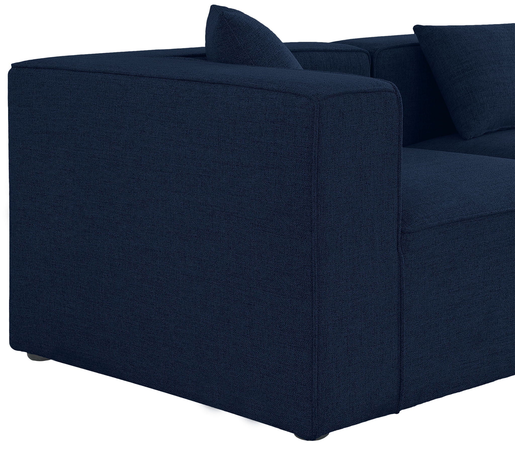 Cube - Linen 4 Piece Modular Sectional With Chaise