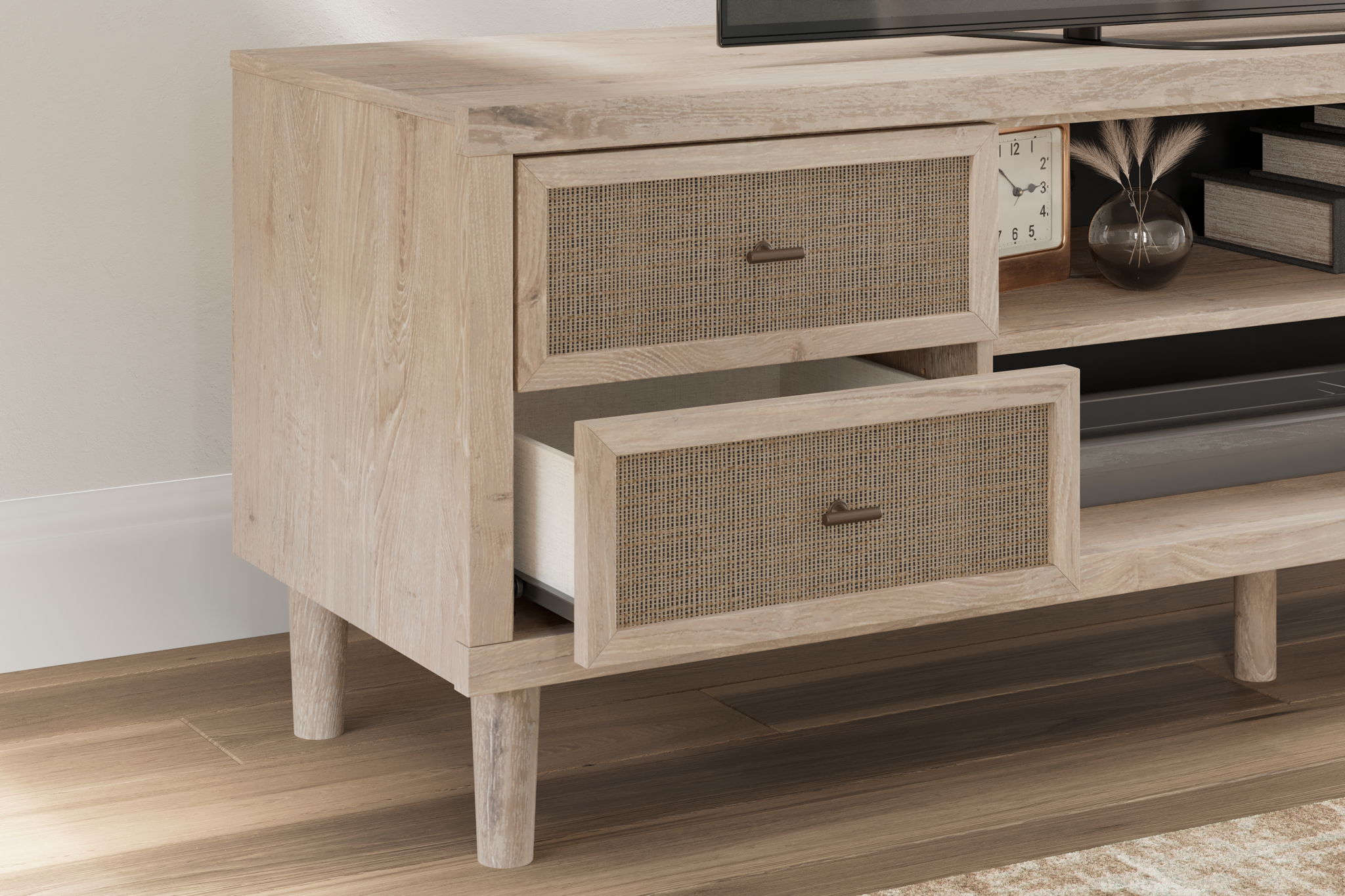 Cielden - Extra Large TV Stand - Two-tone
