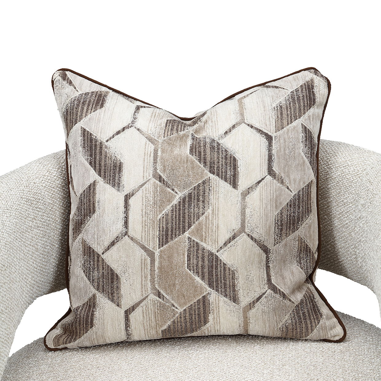 West Kensington - Accent Chair - Buff / Medium Espresso