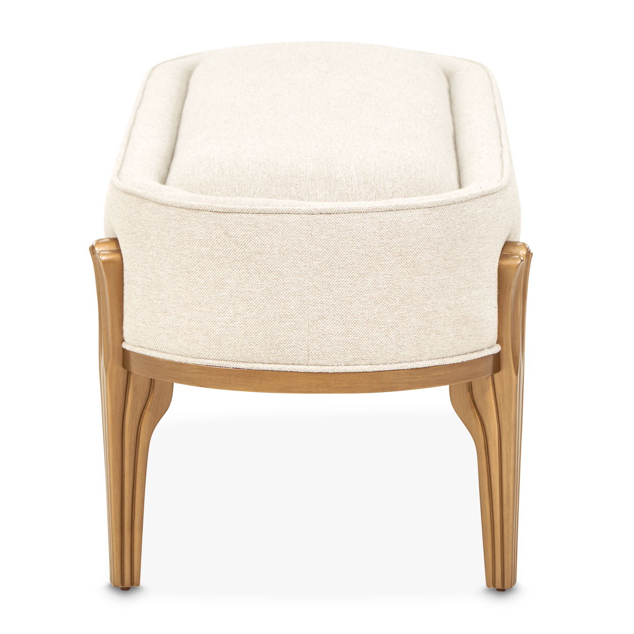Camellia Field - Accent Bench - Beige / Gold