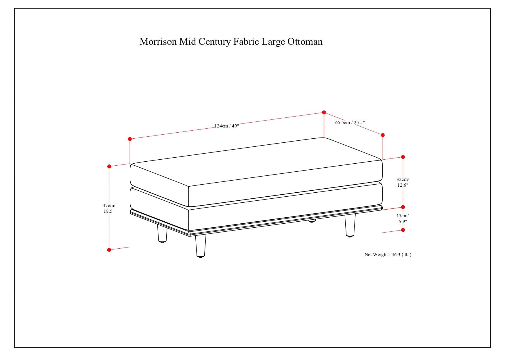 Morrison - Handcrafted Ottoman - Best Buy Furniture