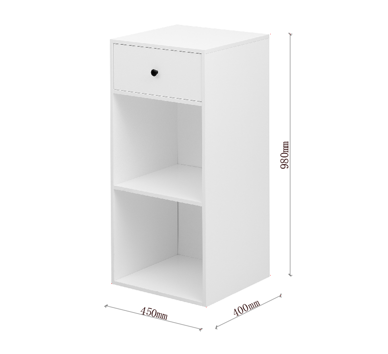 Simple Design White Storage Cabinet with Drawers - Best Buy Furniture