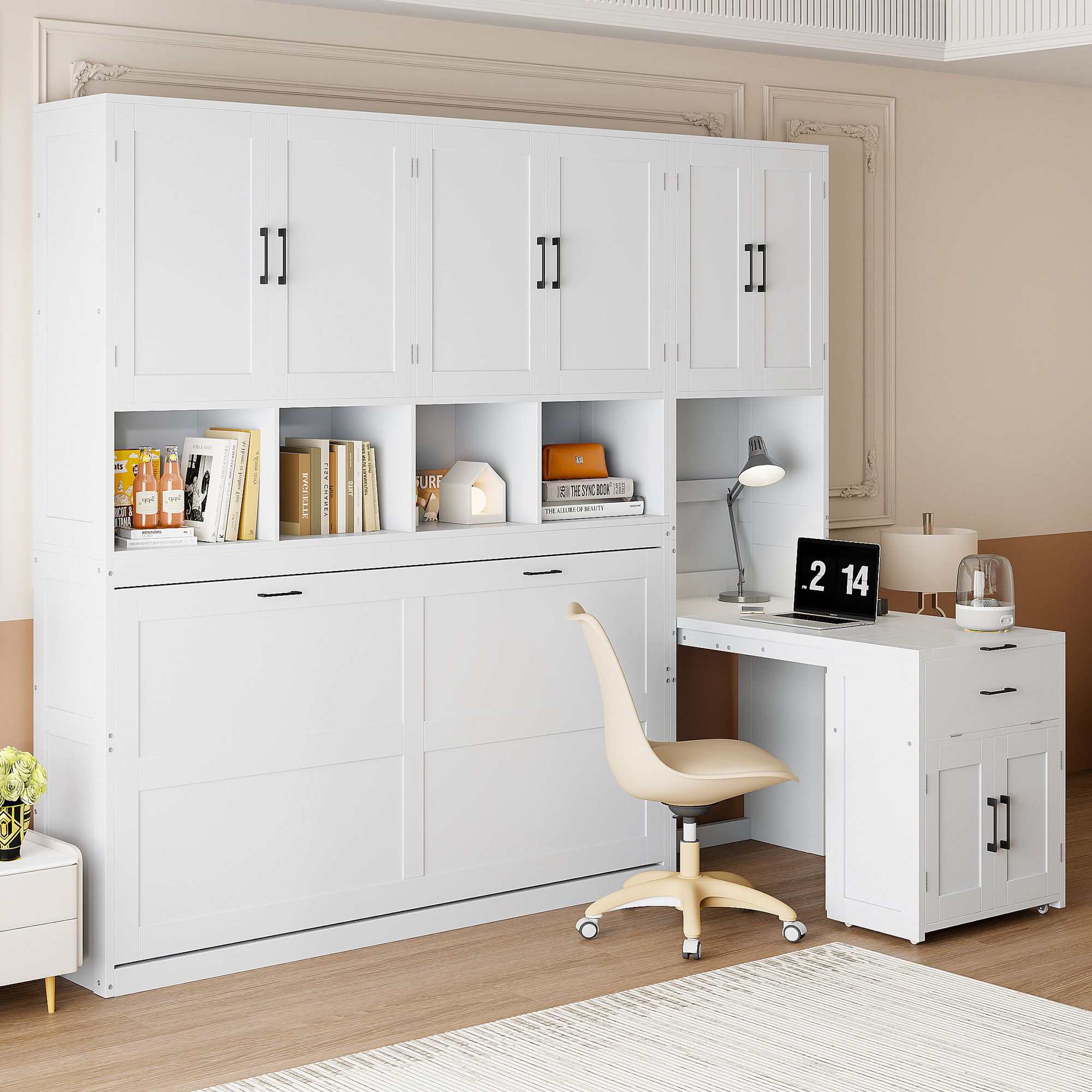 Murphy Wall Bed With Closet, Drawers & Desk