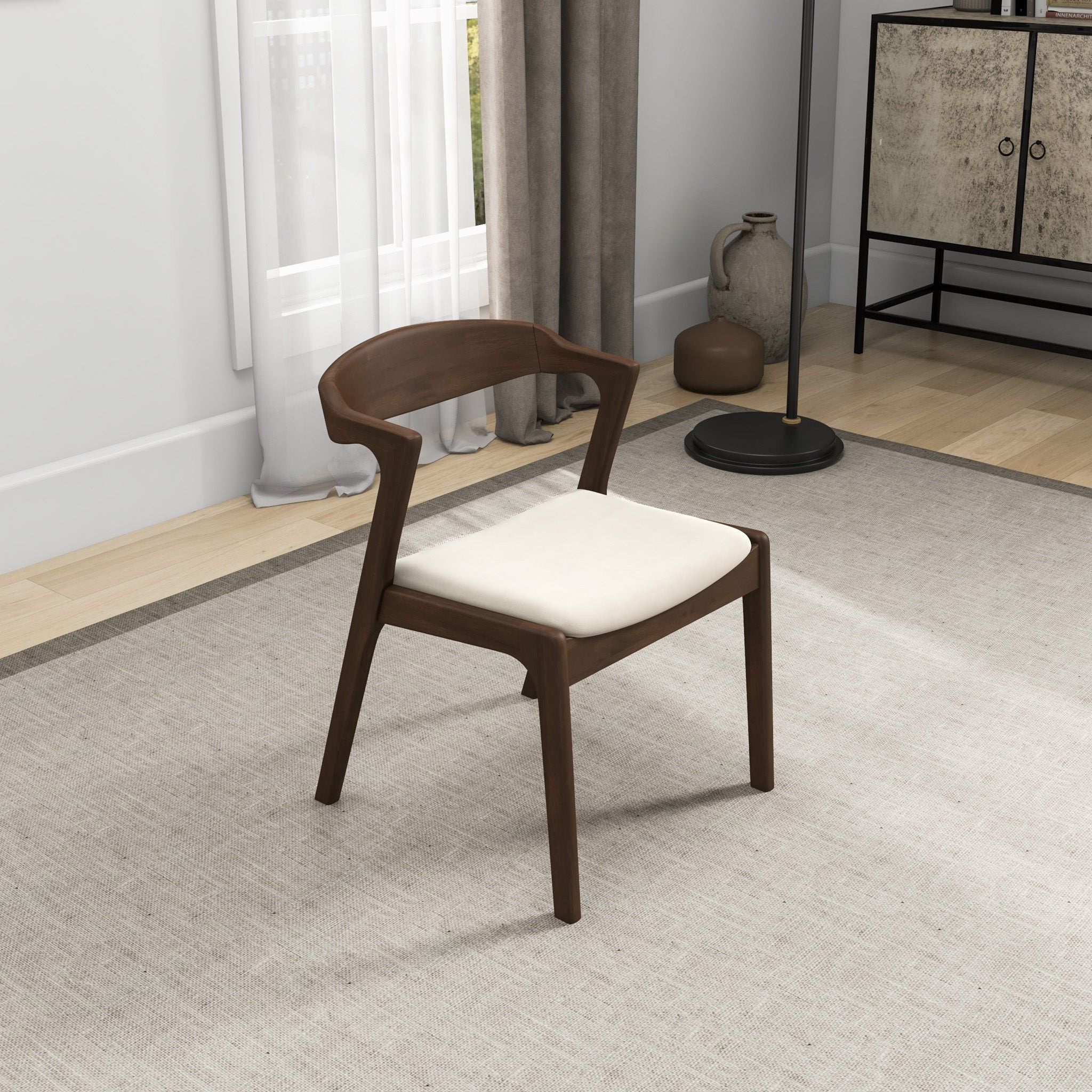 Dakota - Mid-Century Modern Velvet Dining Chair (Set of 2)