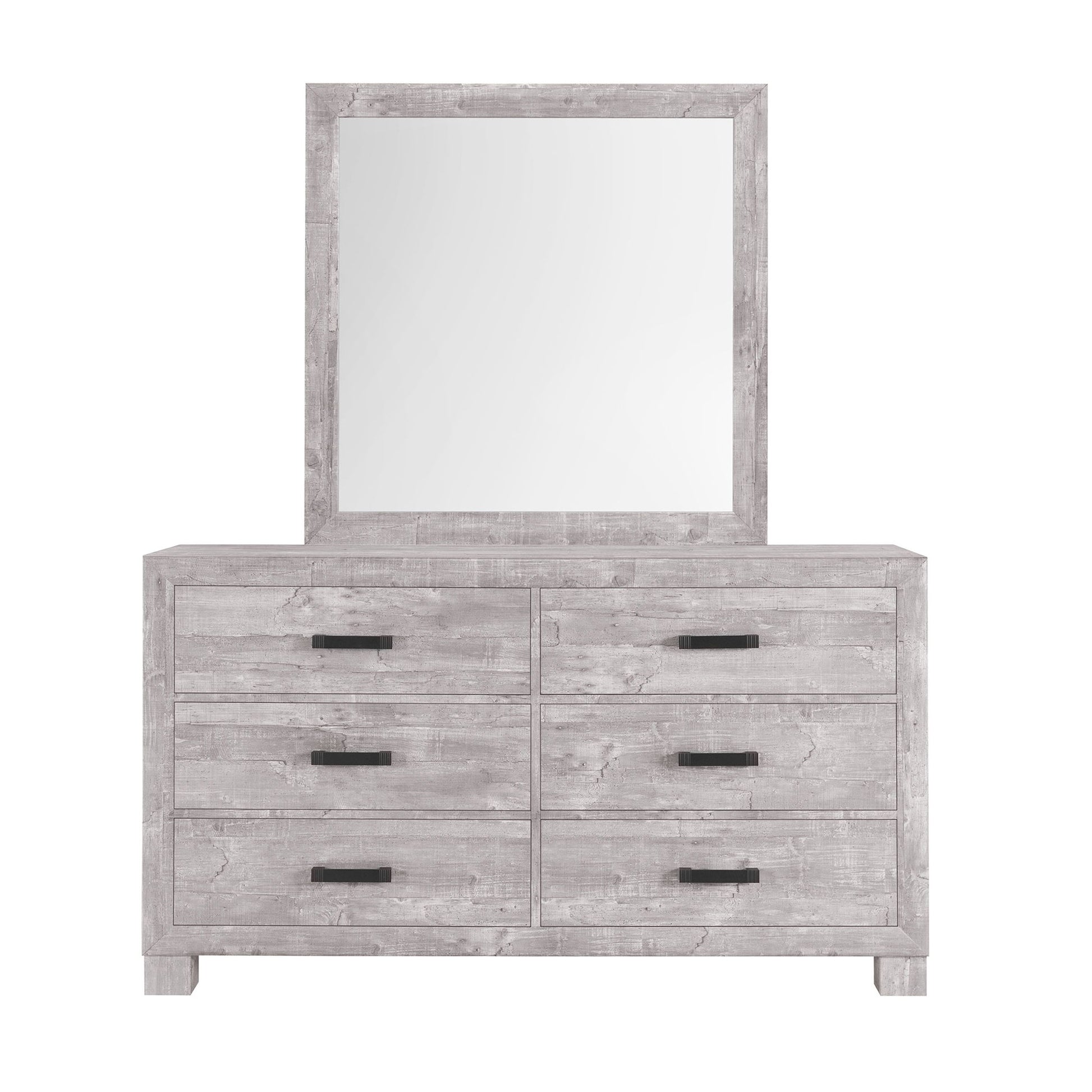 Rover - Mirror - Gray - Best Buy Furniture