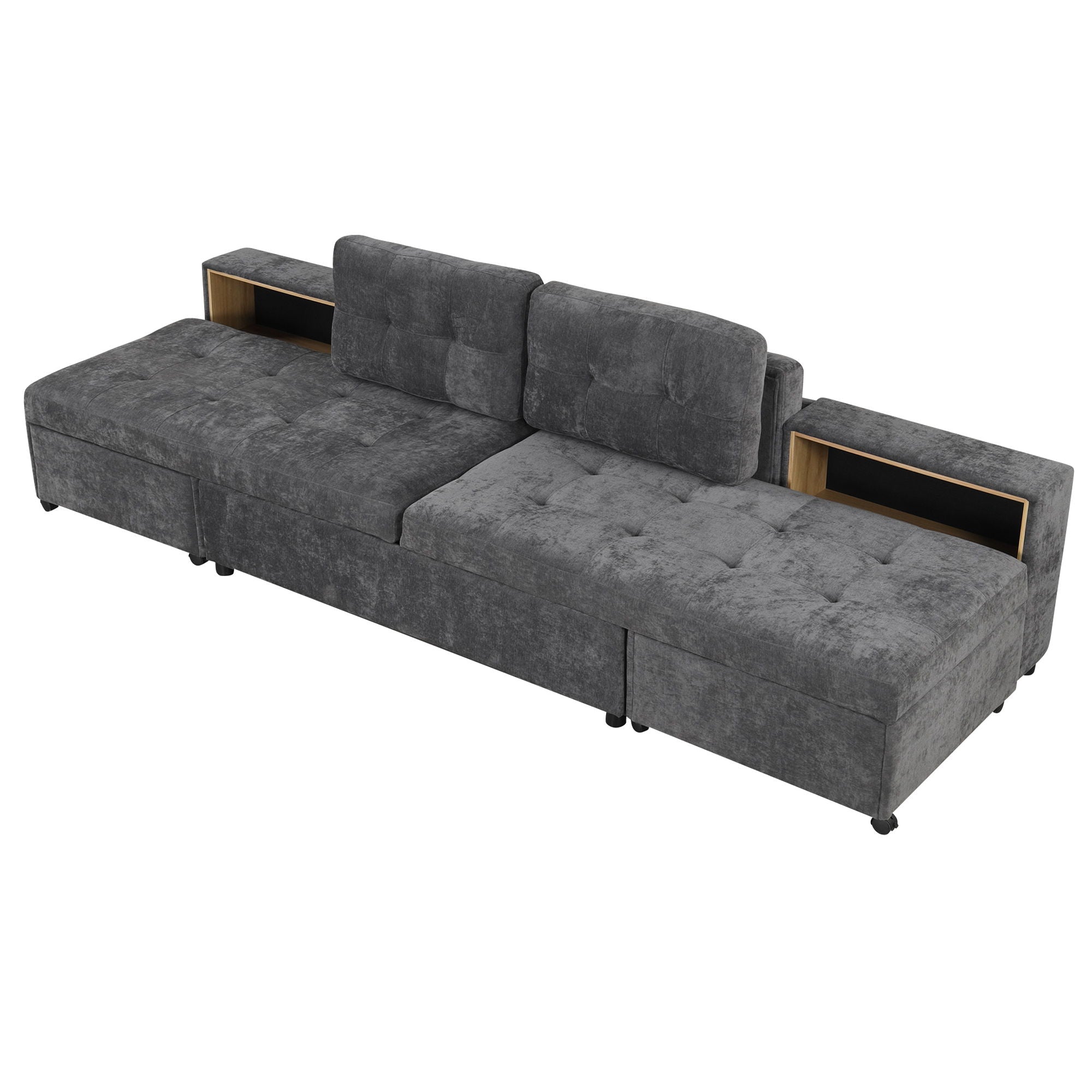 Versatile Modular Free-Combined Sofa With 2 Storage Racks