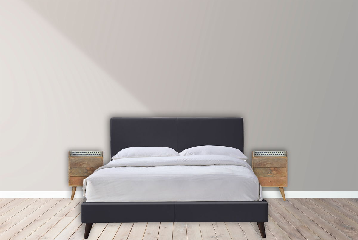 Inlay - Bone Gallery Back Nightstand - Brown