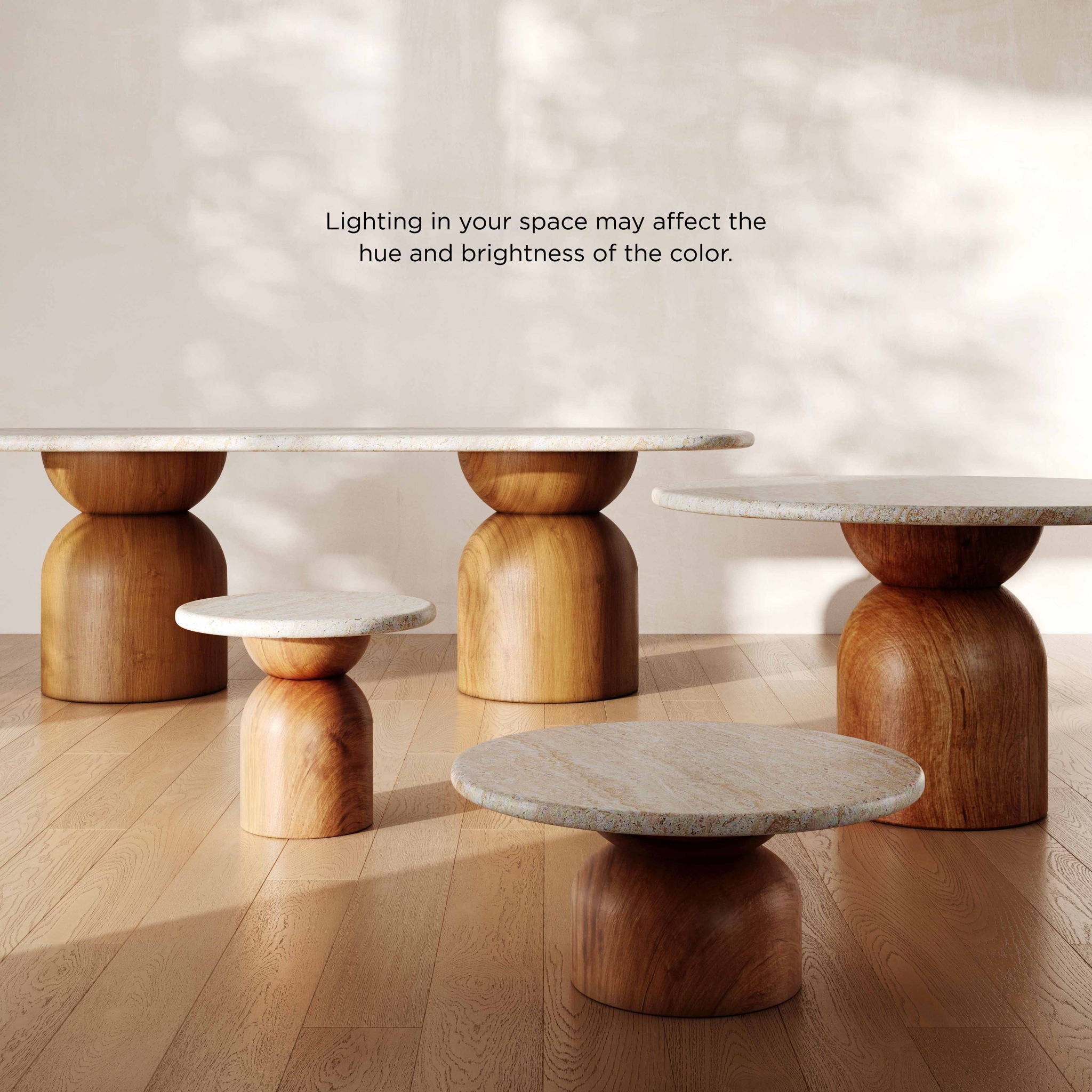 Cynthia - 87" Indoor / Outdoor Long Dining Table - Brown / Travertine