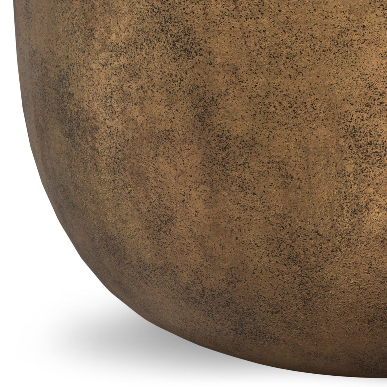 Timmons - Cast Aluminum Coffee Table - Brown - Best Buy Furniture