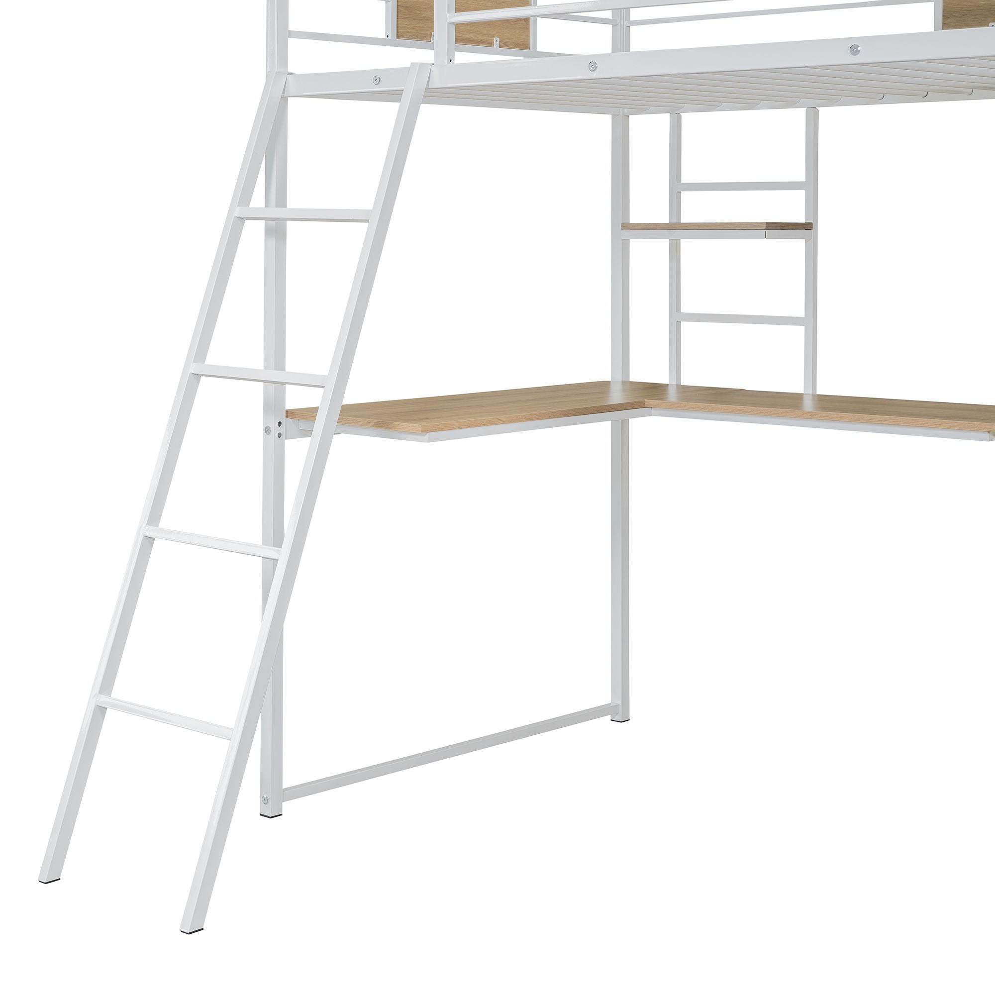Loft Bed With L Shape Desk And Wardrobe