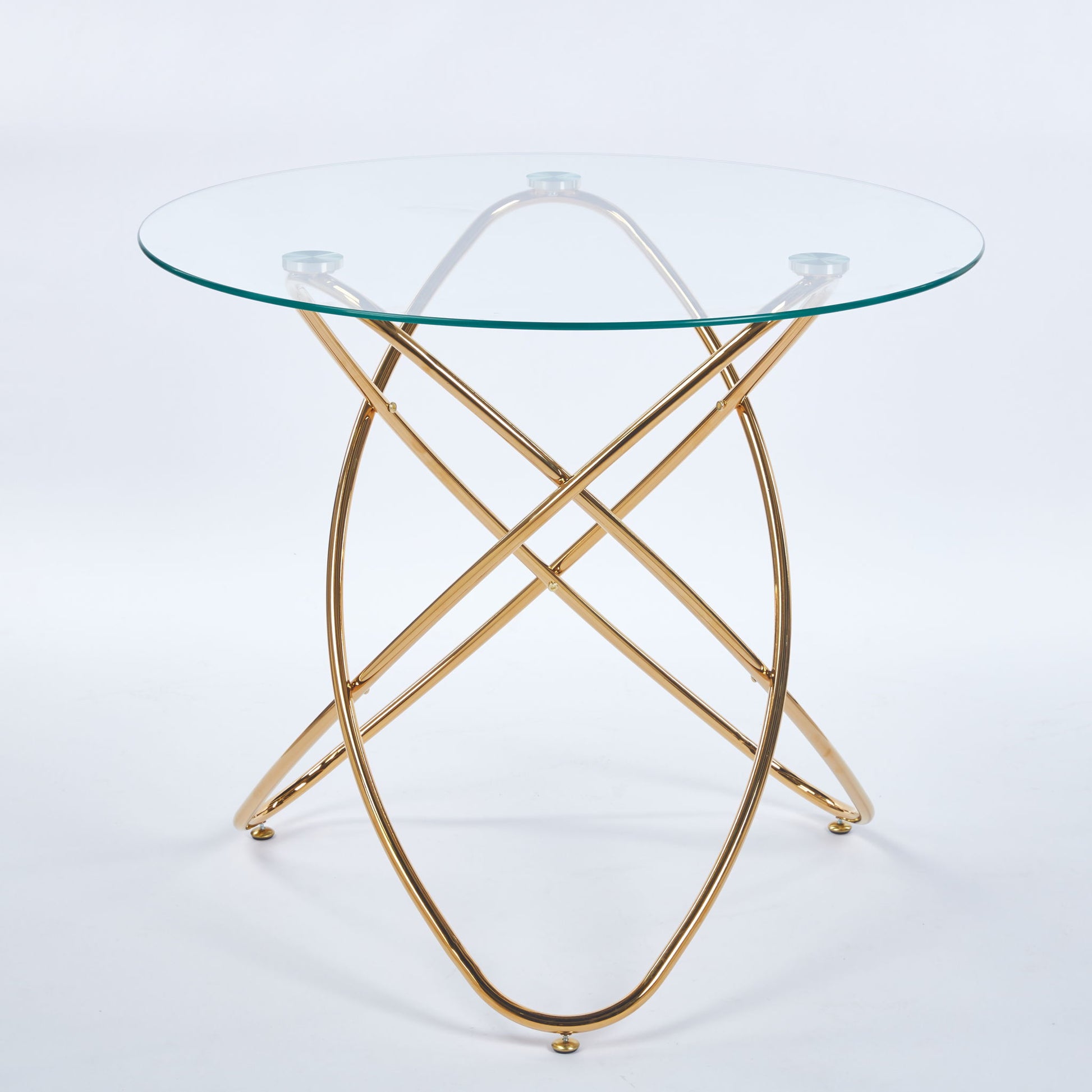 Metal Leg Dining Table With Tempered Glass Top - Best Buy Furniture