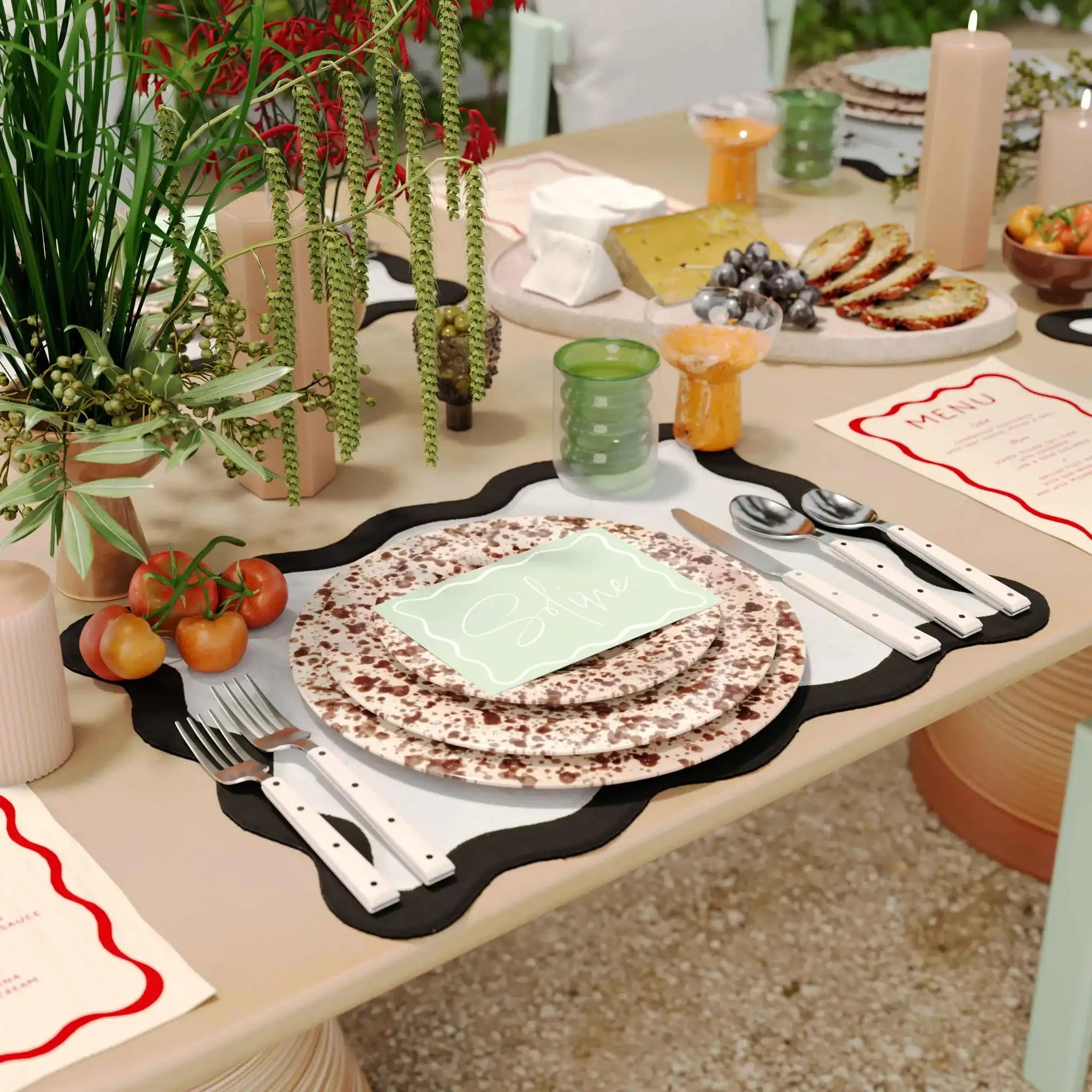 Scalloped Edge - Cotton Placemat (Set of 4)