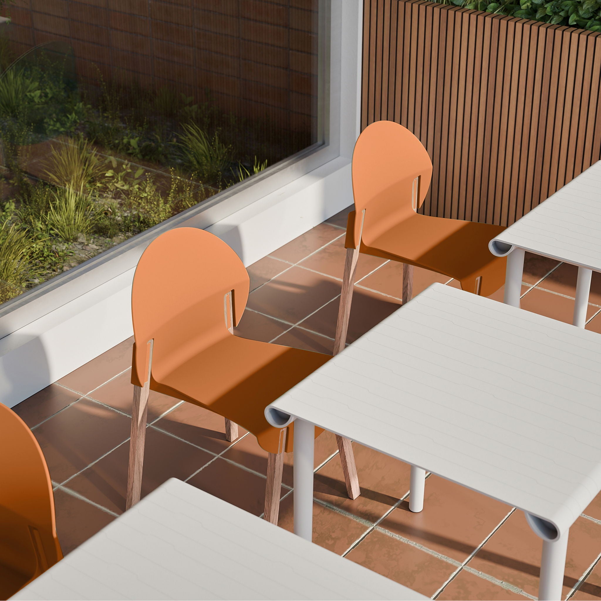 4 Piece Set Of Single Chairs With A Design Combining Modern And Traditional Elements