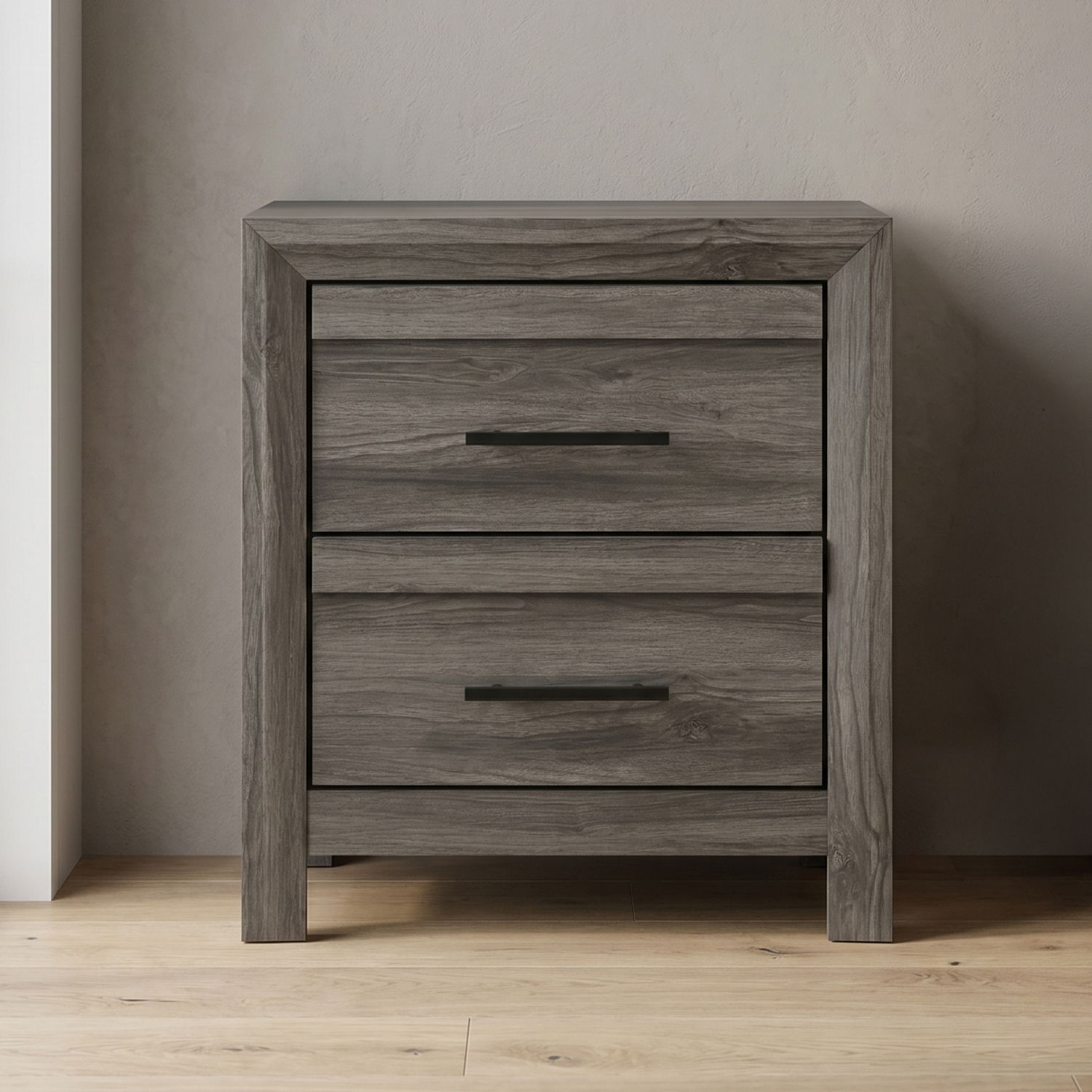 Denver - 2 Drawer Nightstand - Gray