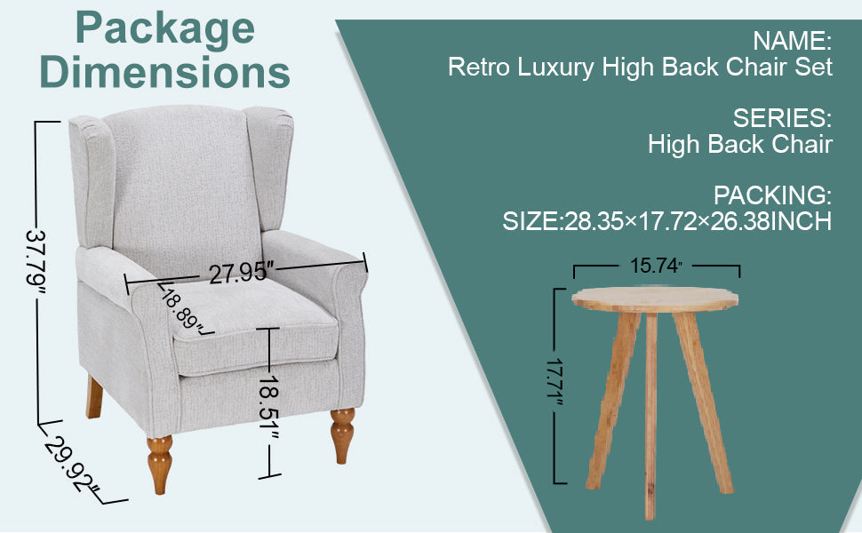 Coffee Table & Armchair Set