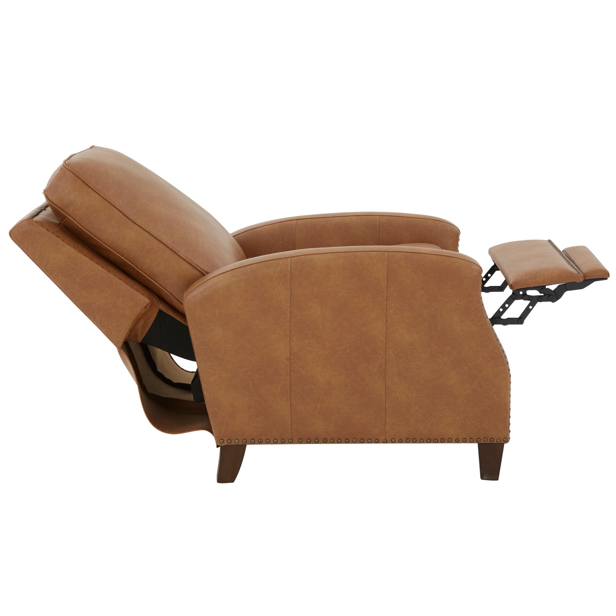 Jack - Push Back Recliner With Track Arms And Nailhead Accents