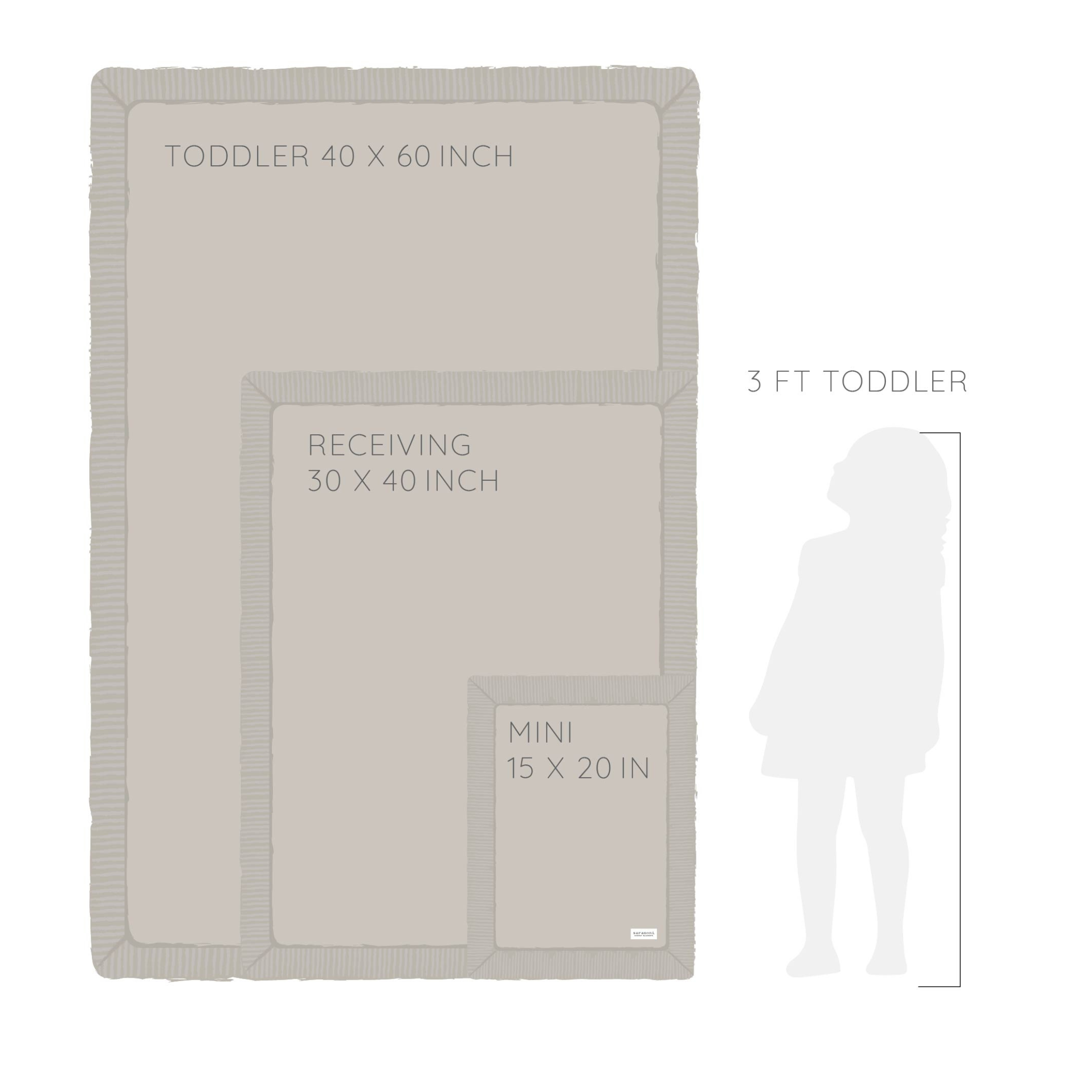 Ribbed Bamboni Mini Baby Blanket