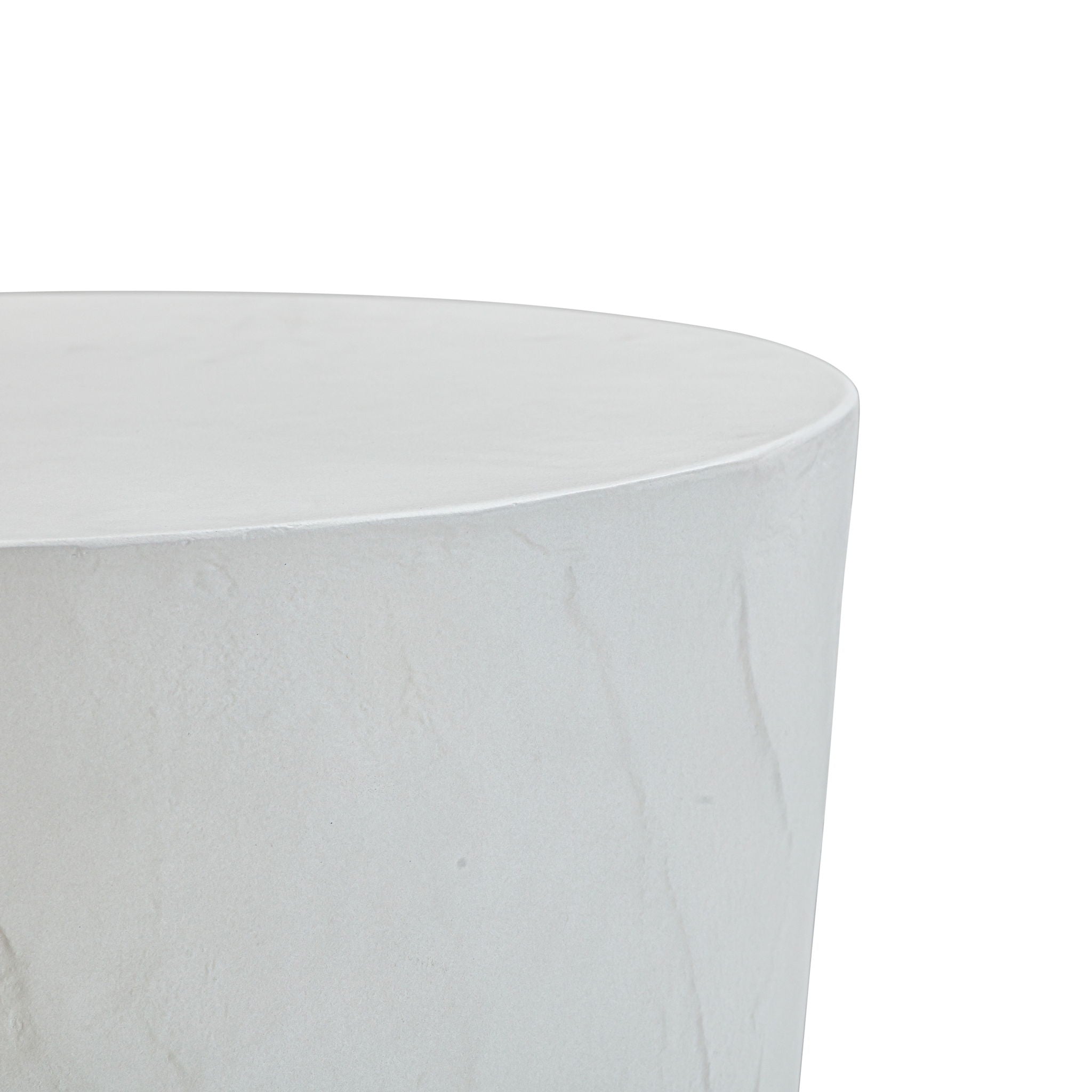 Margot - Faux Plaster Indoor / Outdoor Concrete Stool - Light Gray